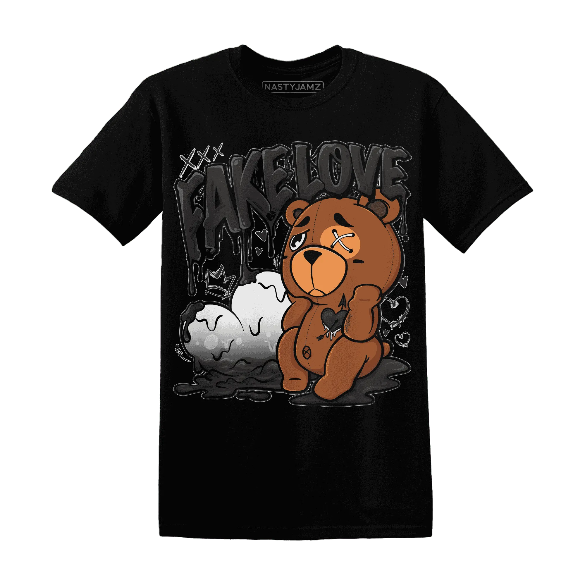 White-Thunder-4s-T-Shirt-Match-Fake-Love-BER