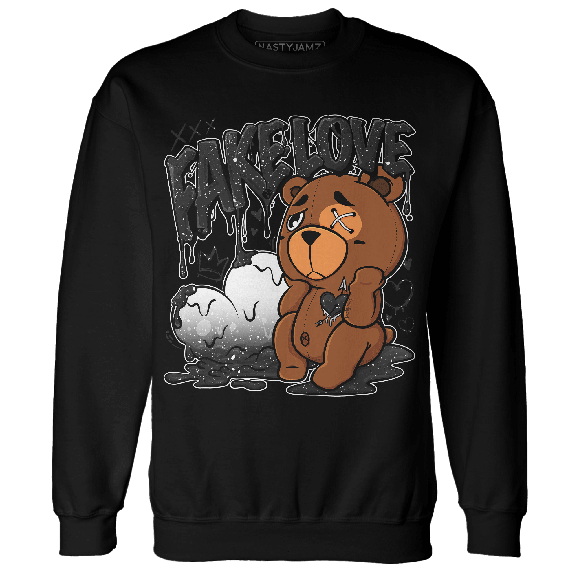 Reverse Oreo 6s Sweatshirt Match Fake Love BER - NastyJamz
