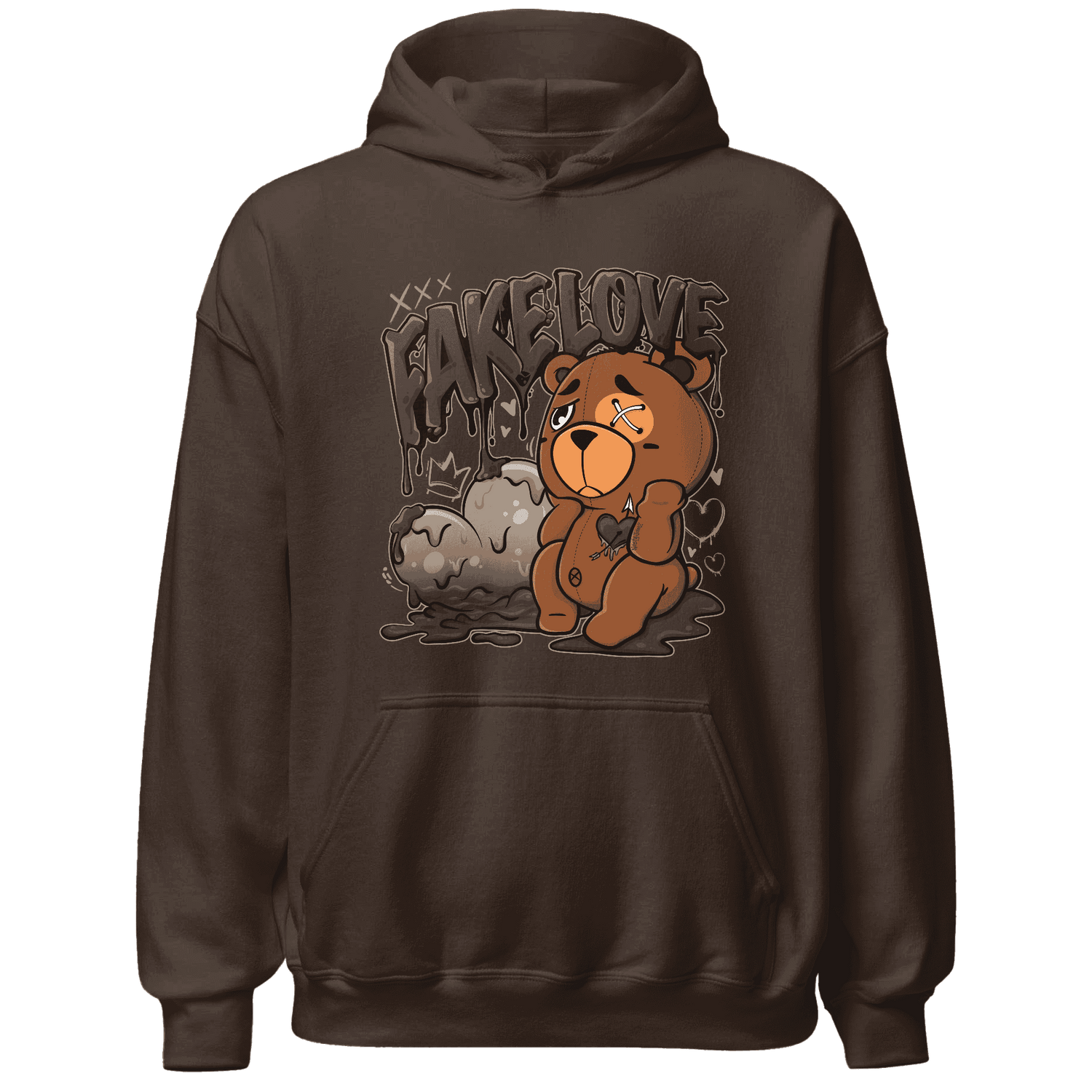 Dunk Low Baroque Brown Hoodie Match Fake Love BER - NastyJamz