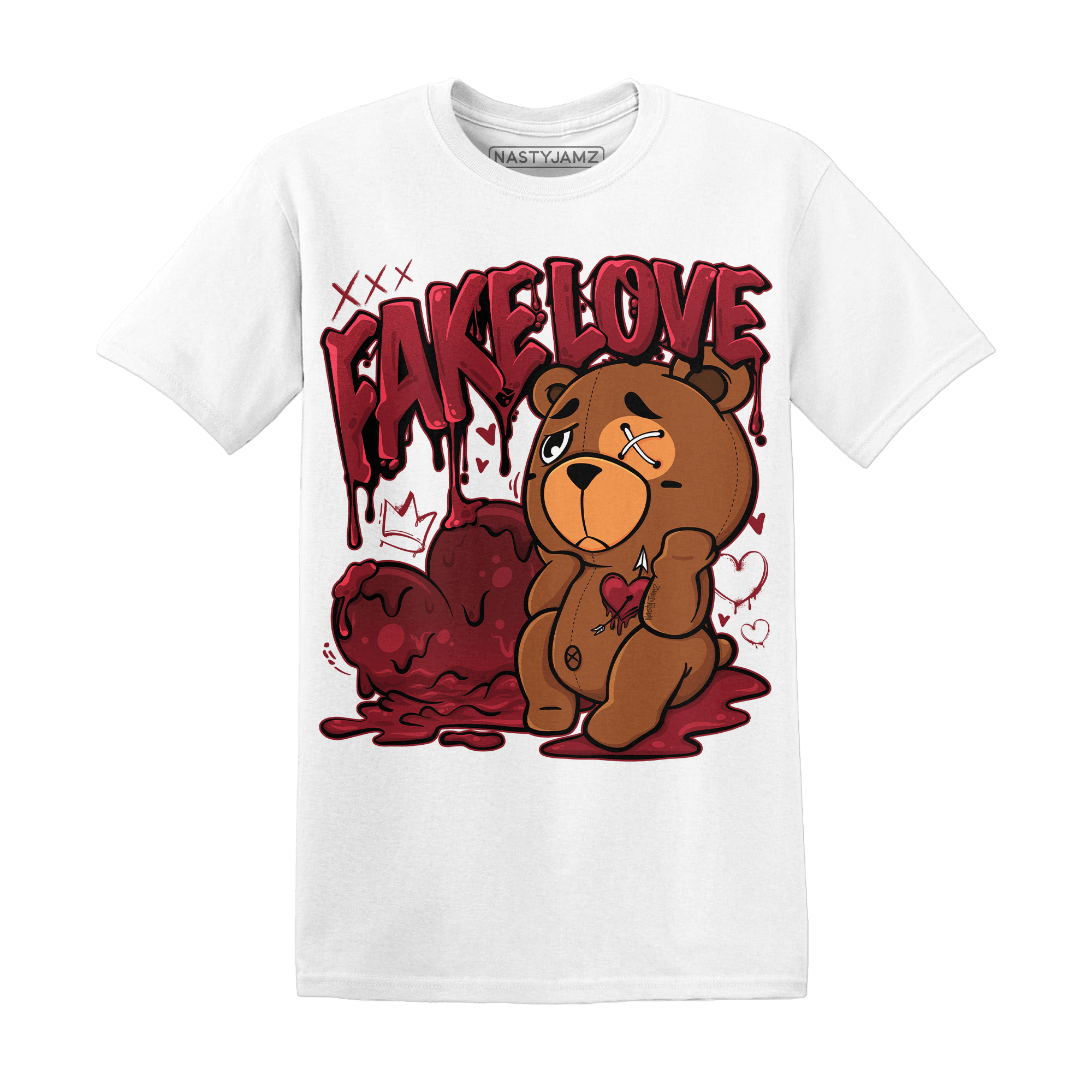 Cherry 12s T Shirt Match Fake Love BER - NastyJamz