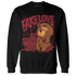 Cherry 12s Sweatshirt Match Fake Love BER - NastyJamz