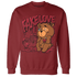 Cherry 12s Sweatshirt Match Fake Love BER - NastyJamz