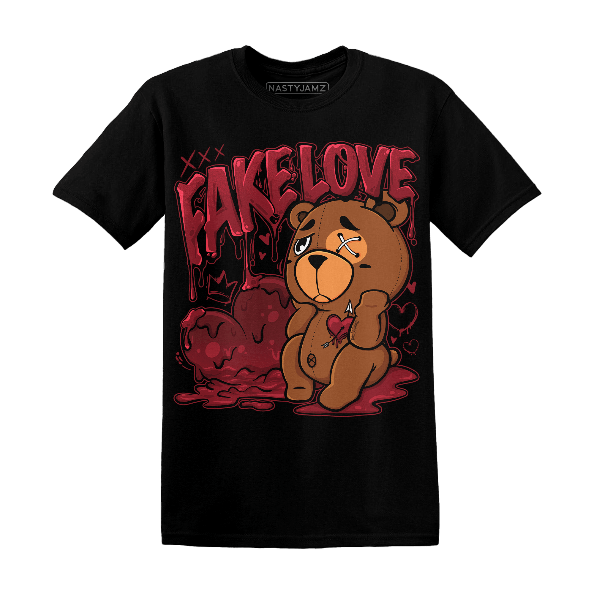 Cherry 12s T Shirt Match Fake Love BER - NastyJamz