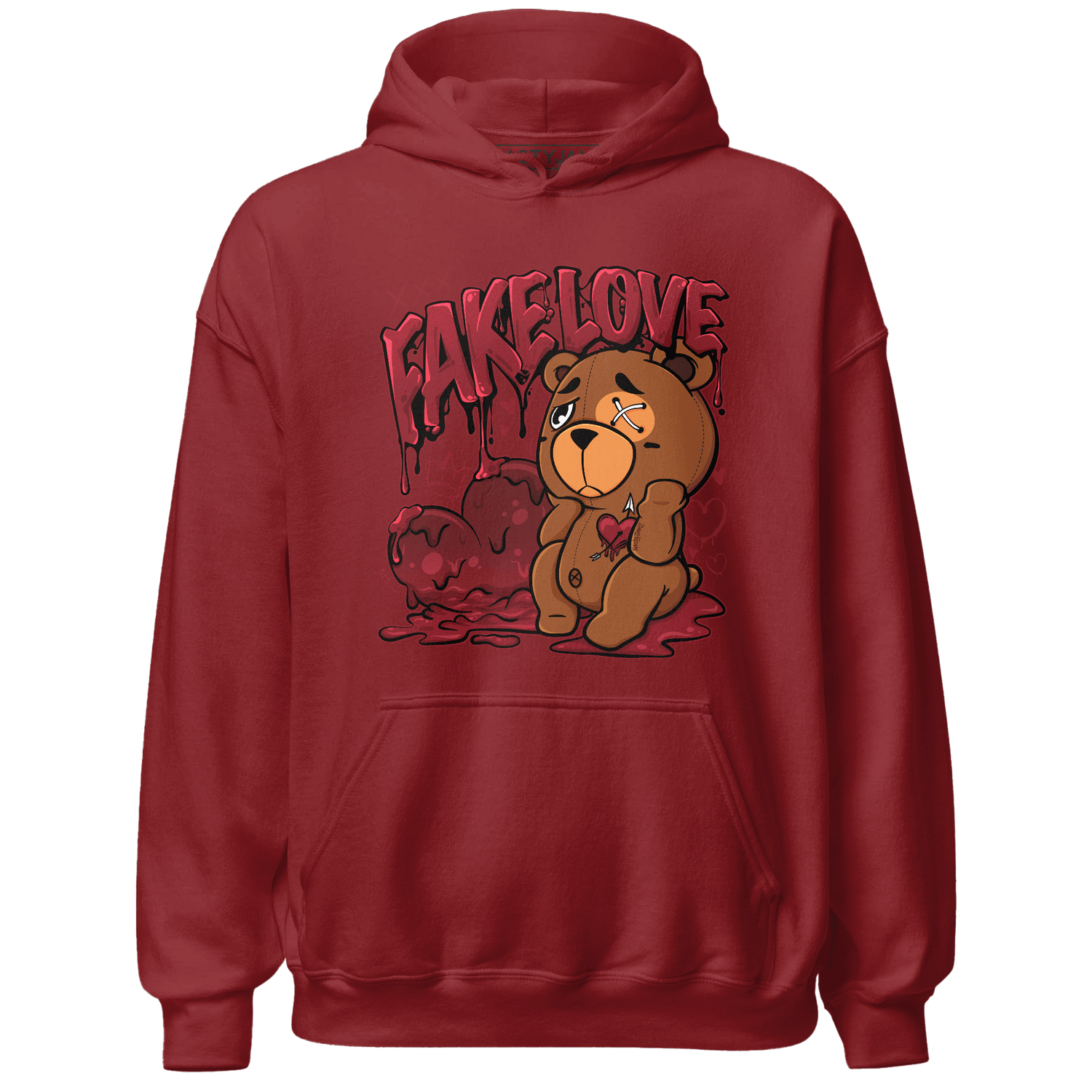 Cherry 12s Hoodie Match Fake Love BER - NastyJamz