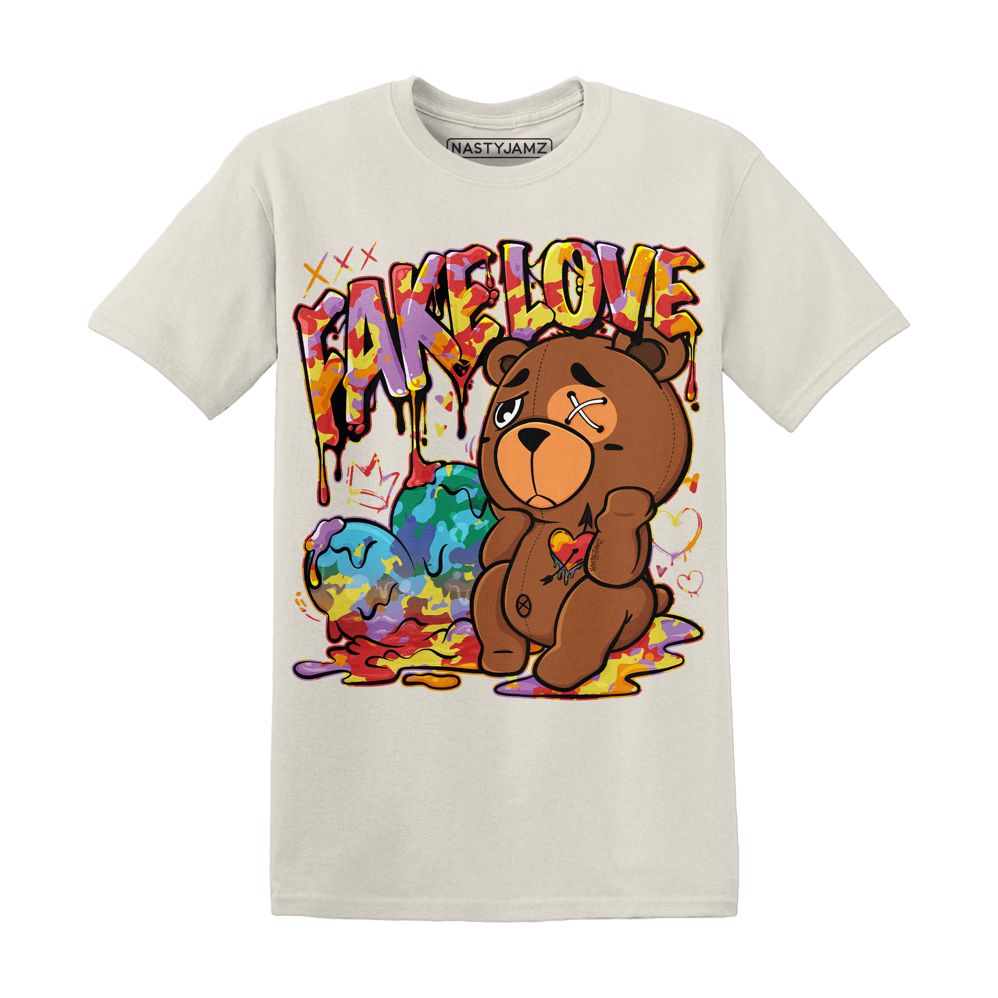 Mid GS Six Championships 1s T Shirt Match Fake Love BER - NastyJamz