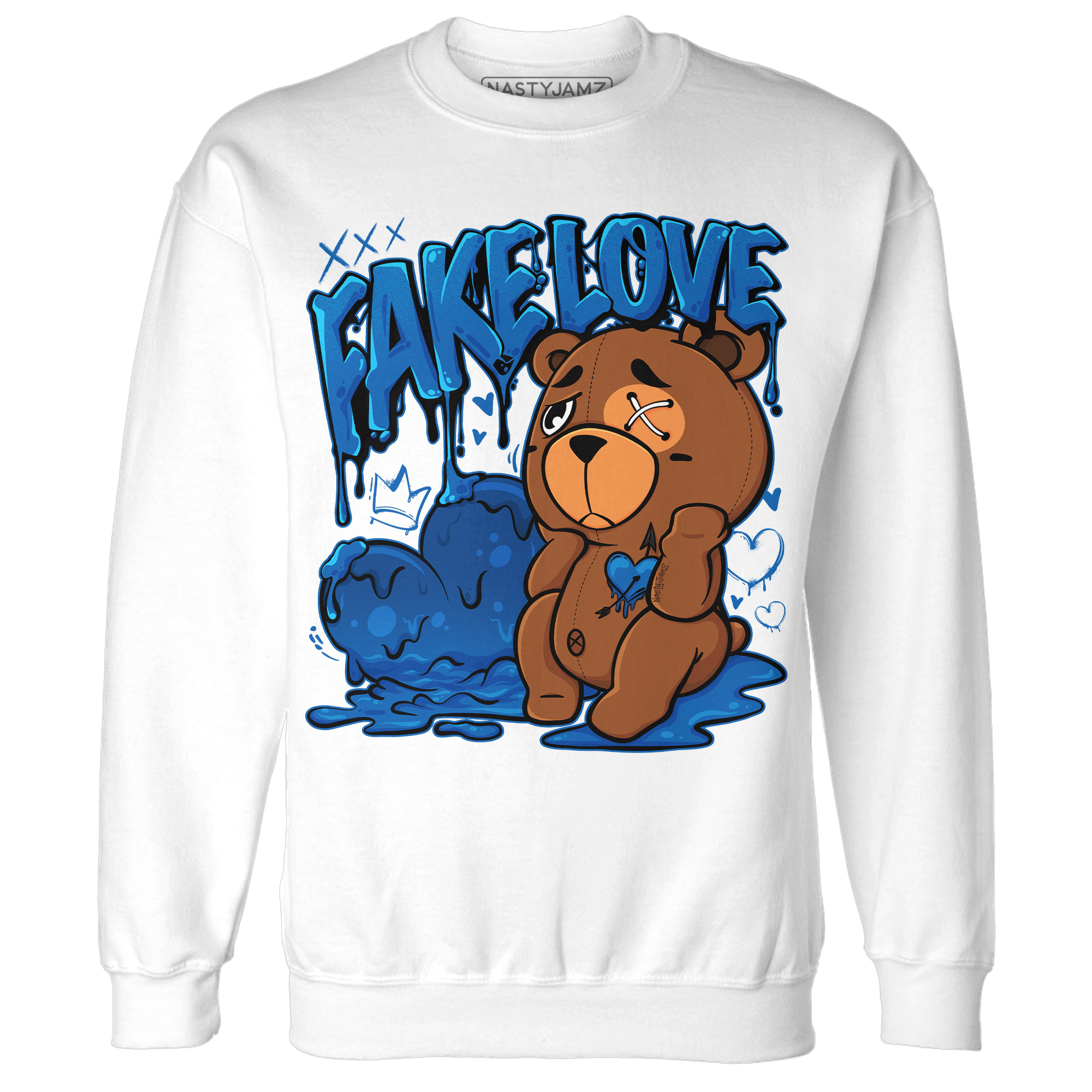 Royal Reimagined 1s Sweatshirt Match Fake Love BER - NastyJamz