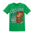 Green Glow 3s T Shirt Match Fake Love BER - NastyJamz