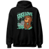 Green Glow 3s Hoodie Match Fake Love BER - NastyJamz