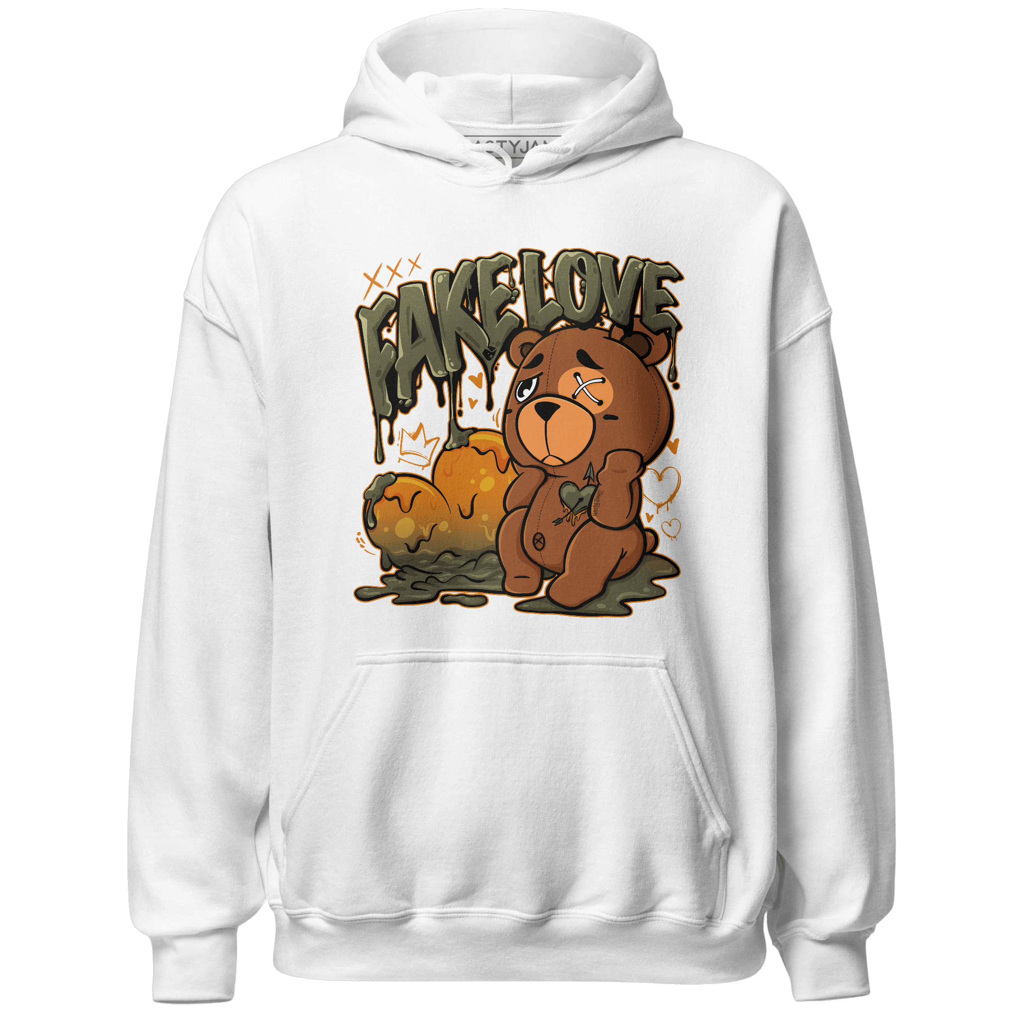 Olive 5s Hoodie Match Fake Love BER - NastyJamz