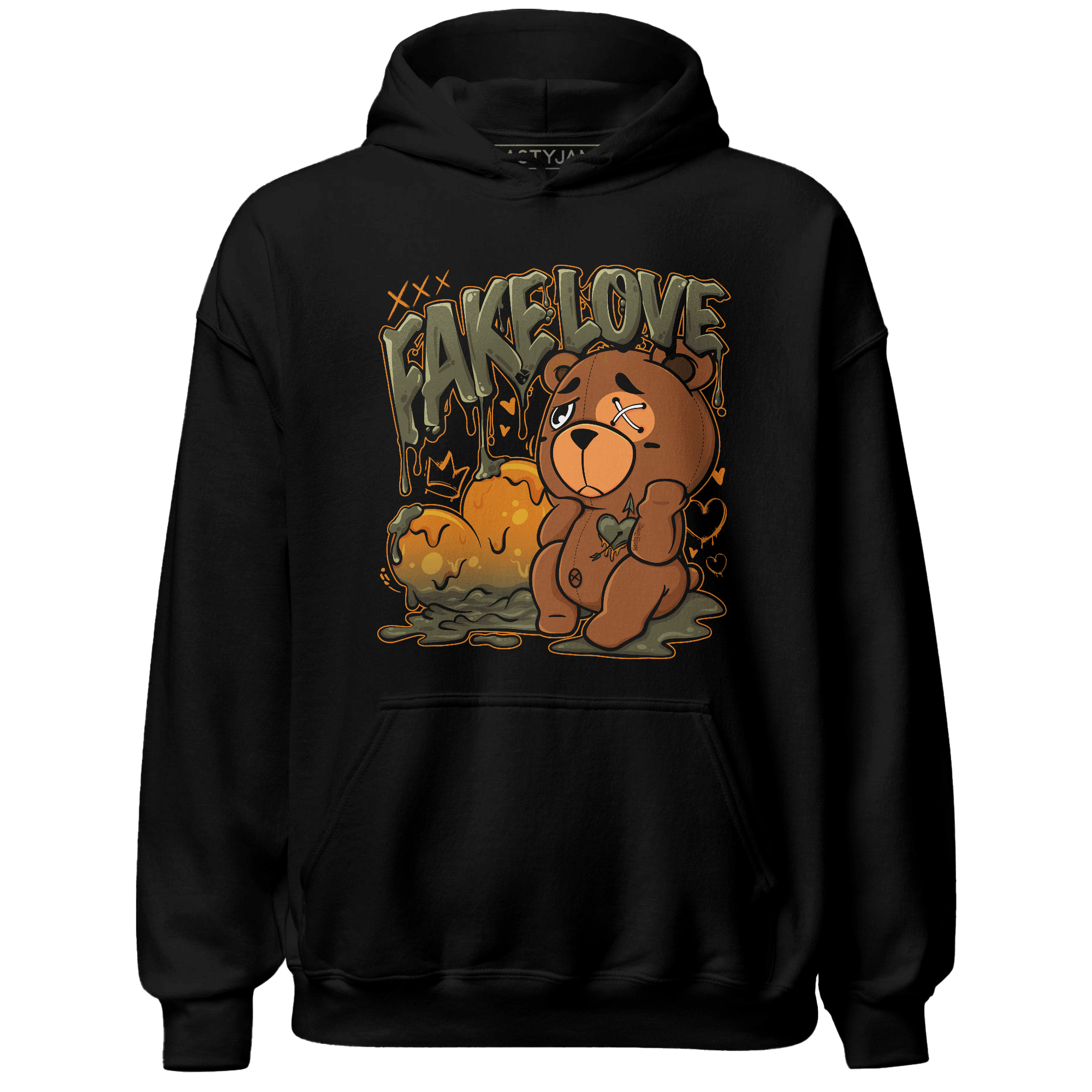 Olive 5s Hoodie Match Fake Love BER - NastyJamz