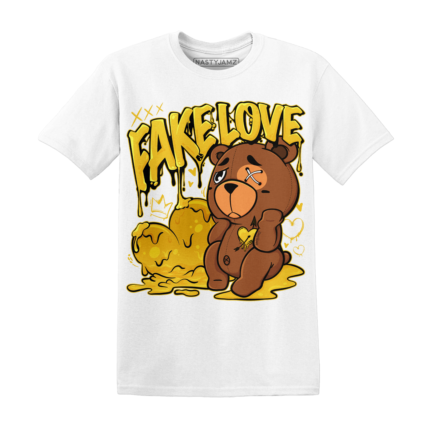 Yellow Ochre 6s T Shirt Match Fake Love BER - NastyJamz