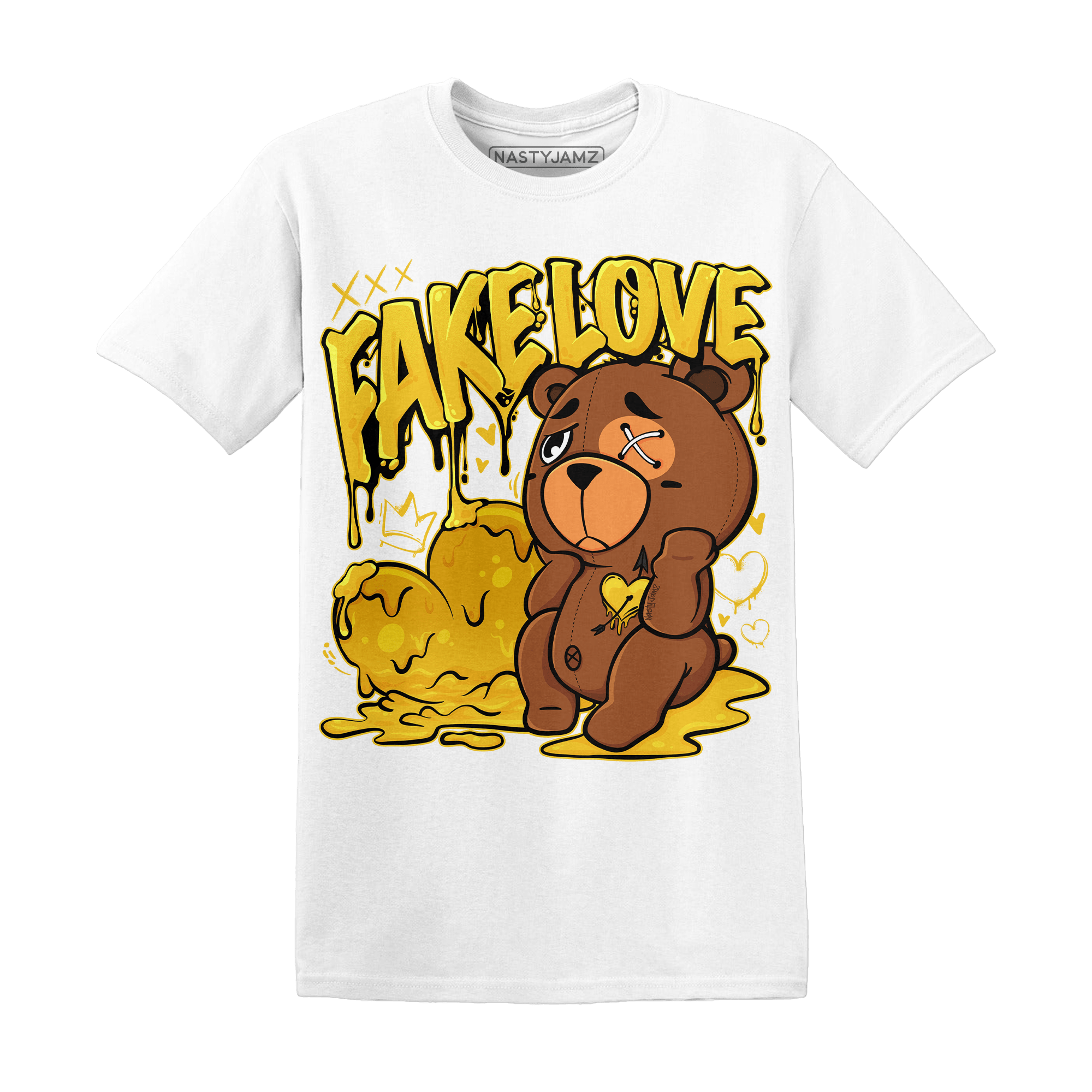 Yellow Ochre 6s T Shirt Match Fake Love BER - NastyJamz