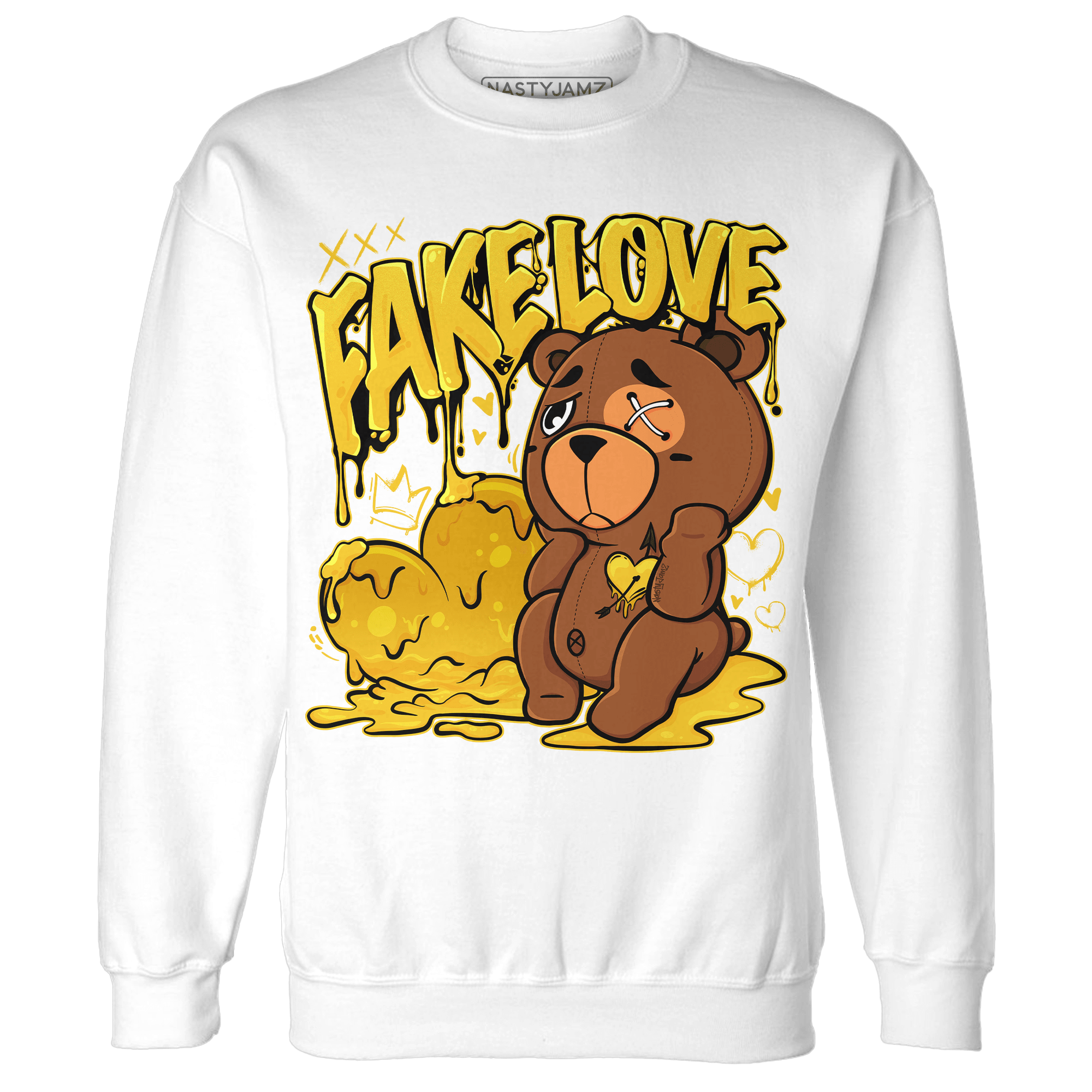 Yellow Ochre 6s Sweatshirt Match Fake Love BER - NastyJamz