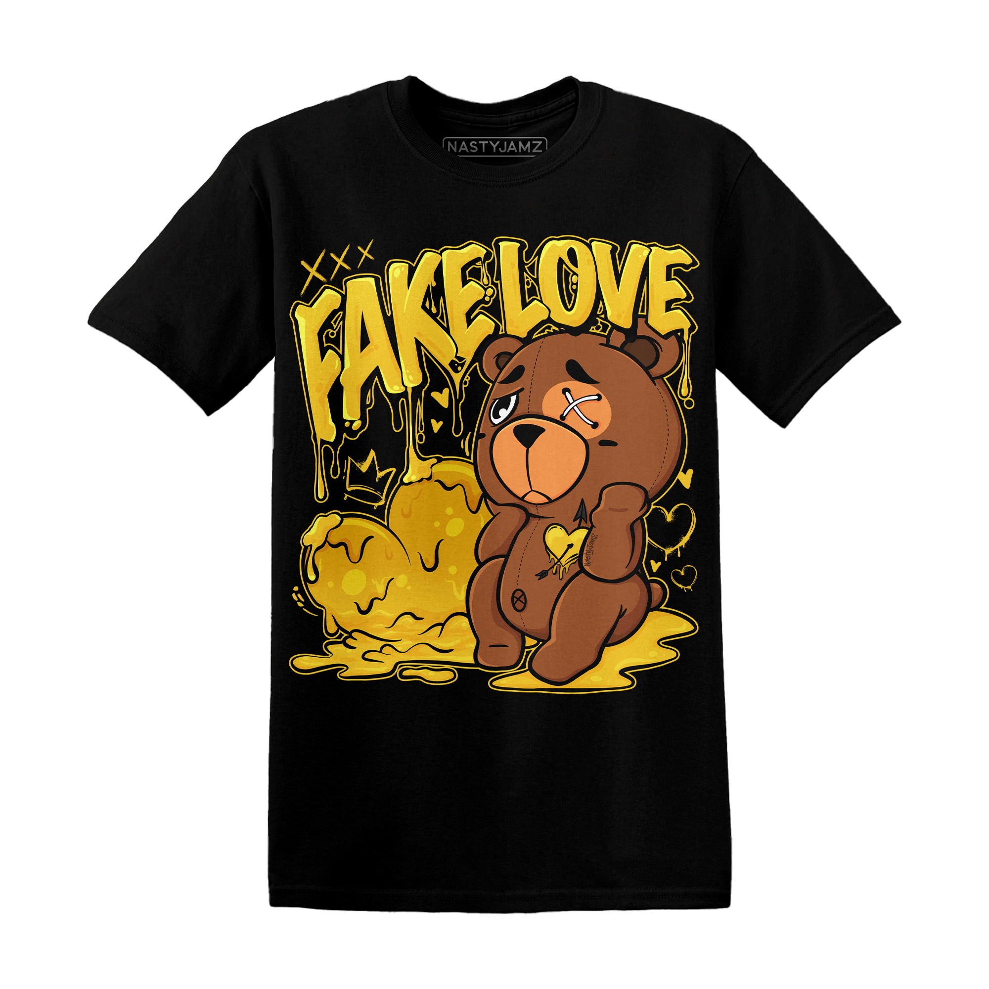 Yellow Ochre 6s T Shirt Match Fake Love BER - NastyJamz