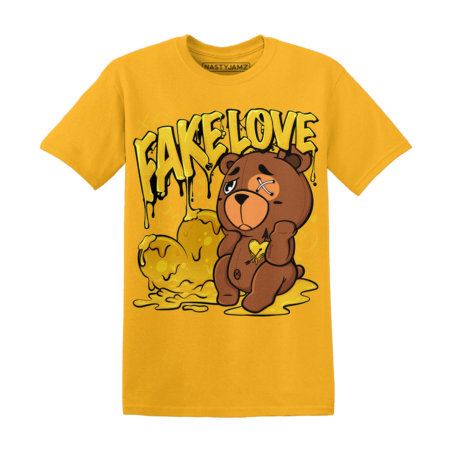 Yellow Ochre 6s T Shirt Match Fake Love BER - NastyJamz