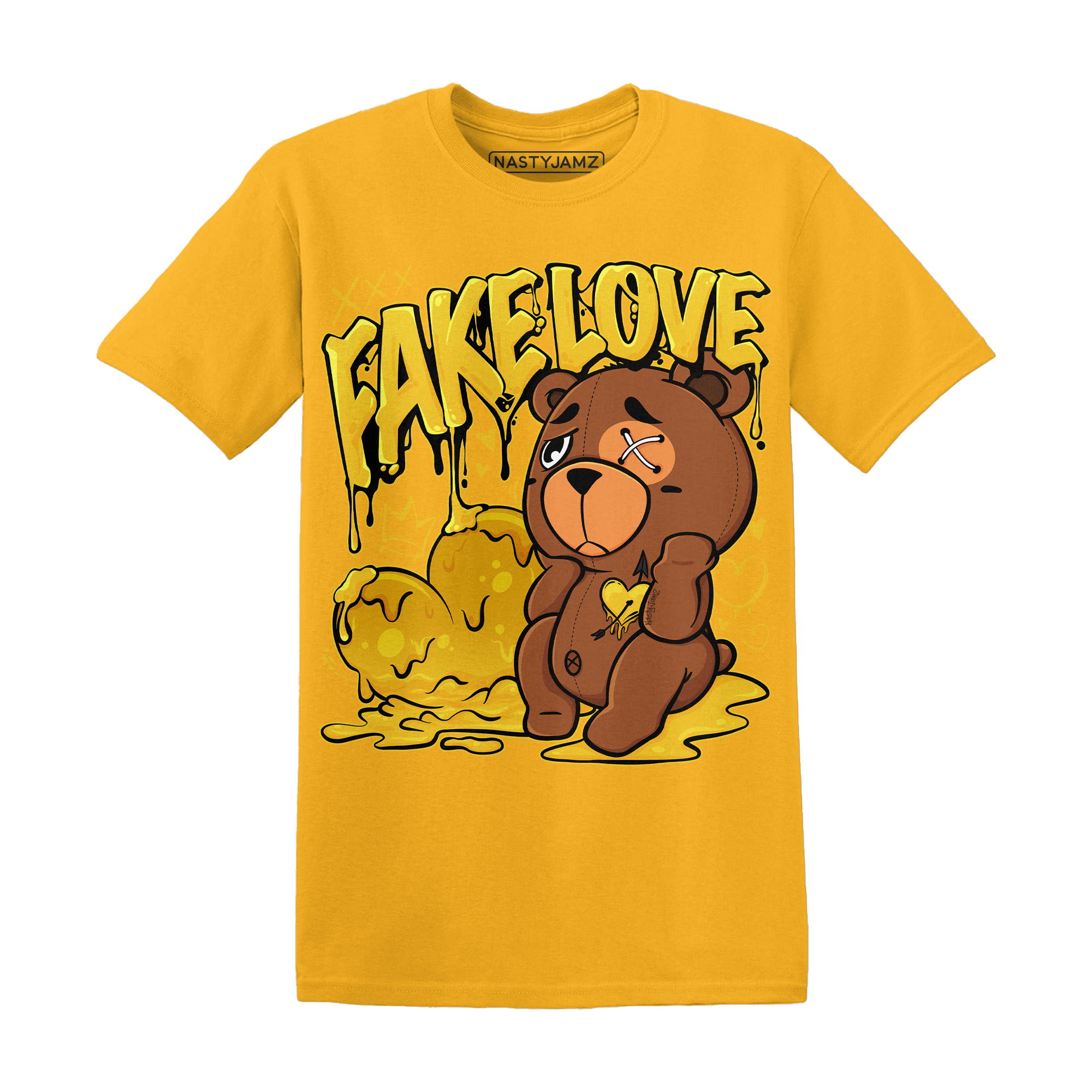 Yellow Ochre 6s T Shirt Match Fake Love BER - NastyJamz