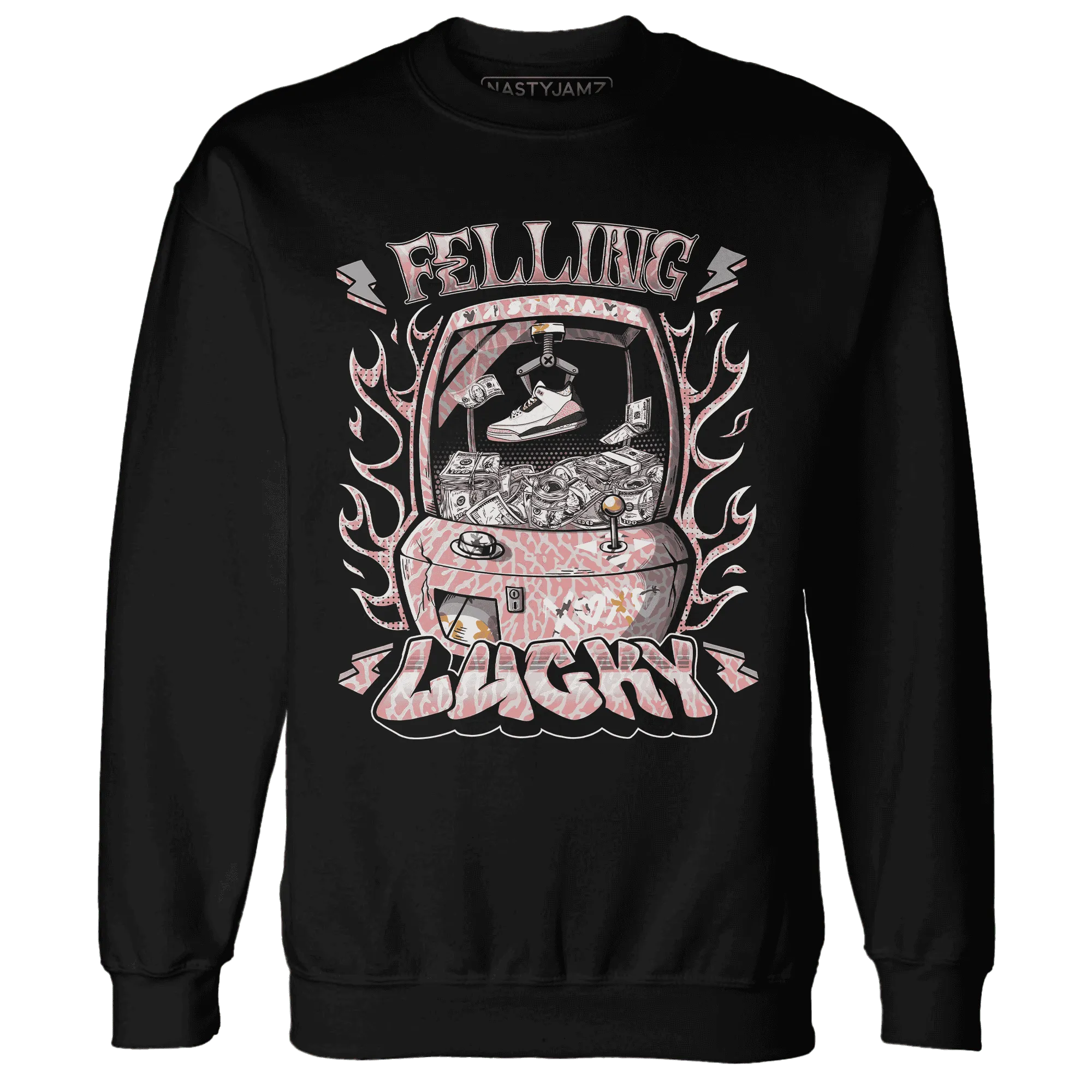 Red-Stardust-3s-Sweatshirt-Match-Feeling-Lucky