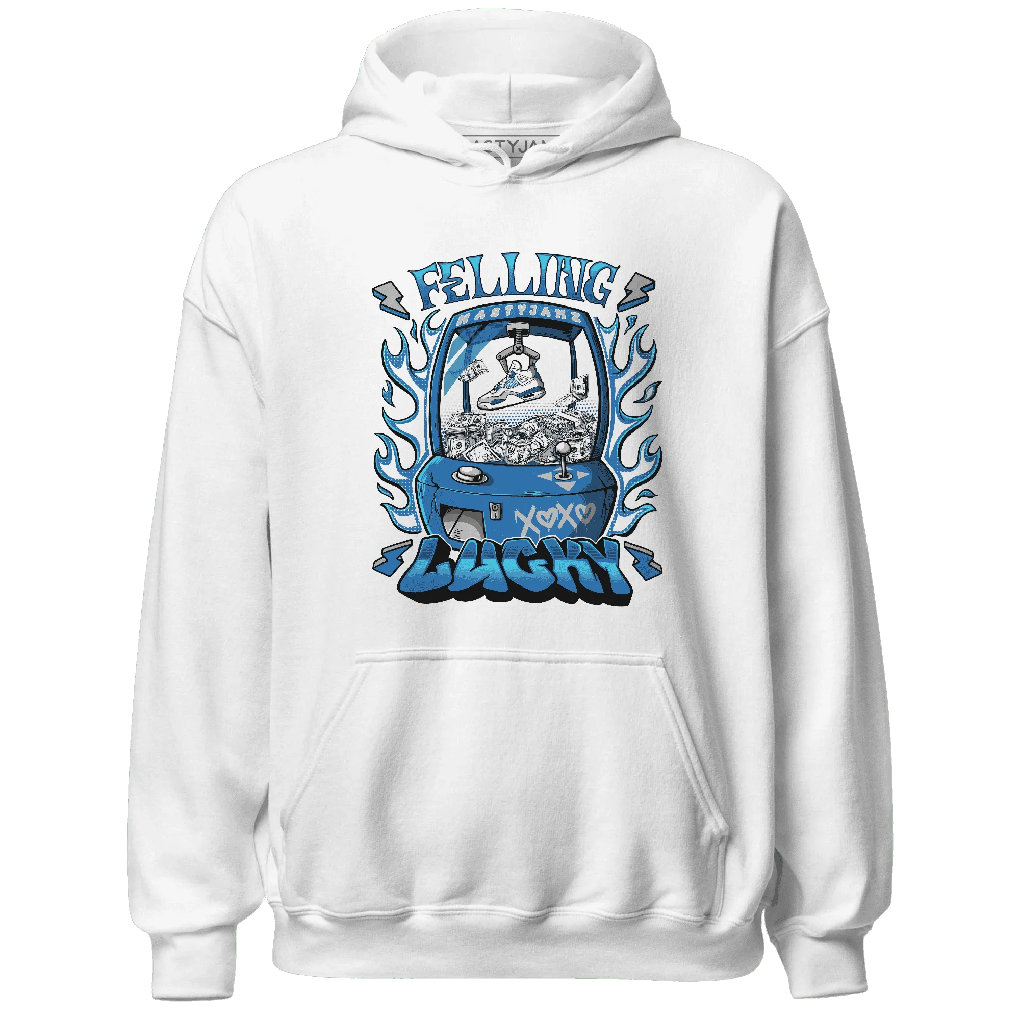 Industrial-Blue-4s-Hoodie-Match-Feeling-Lucky