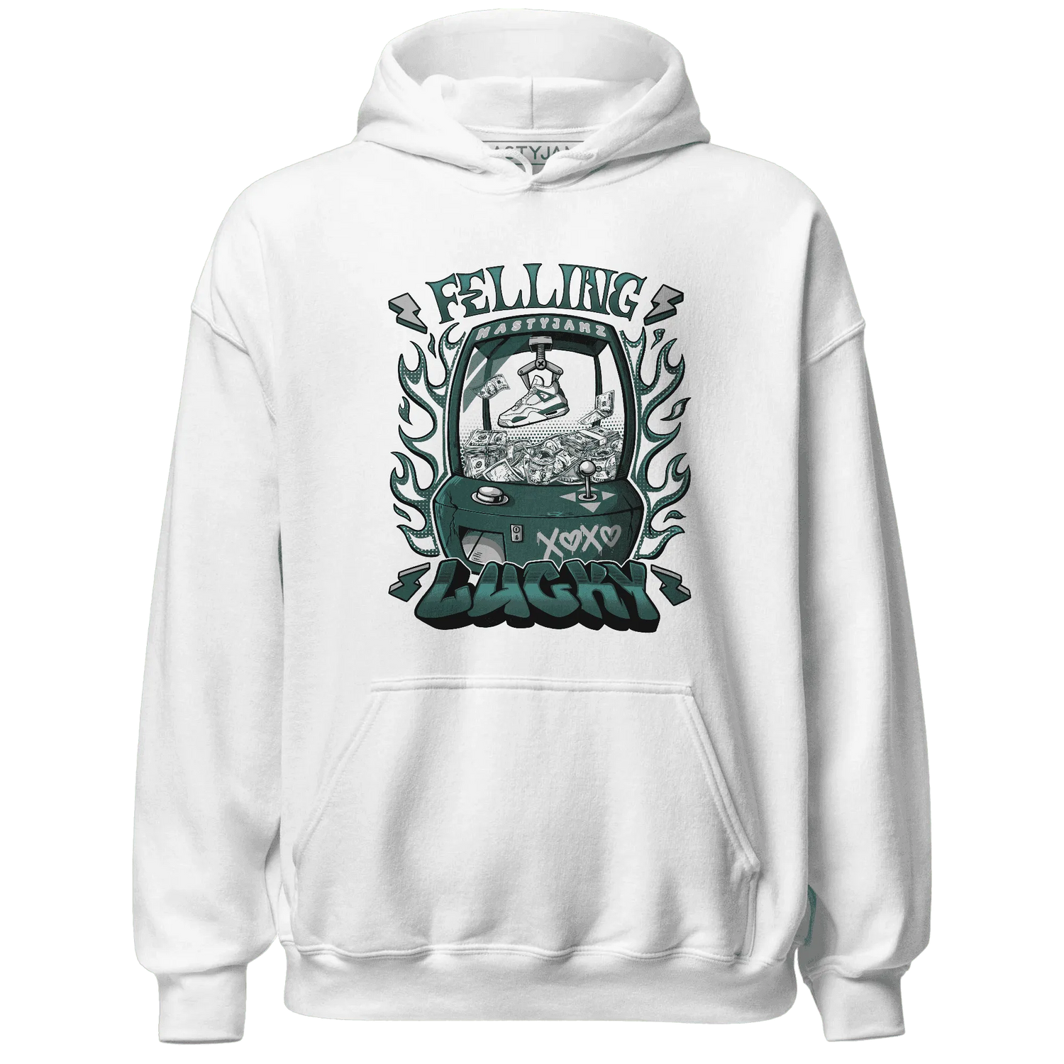 Oxidized-Green-4s-Hoodie-Match-Feeling-Lucky