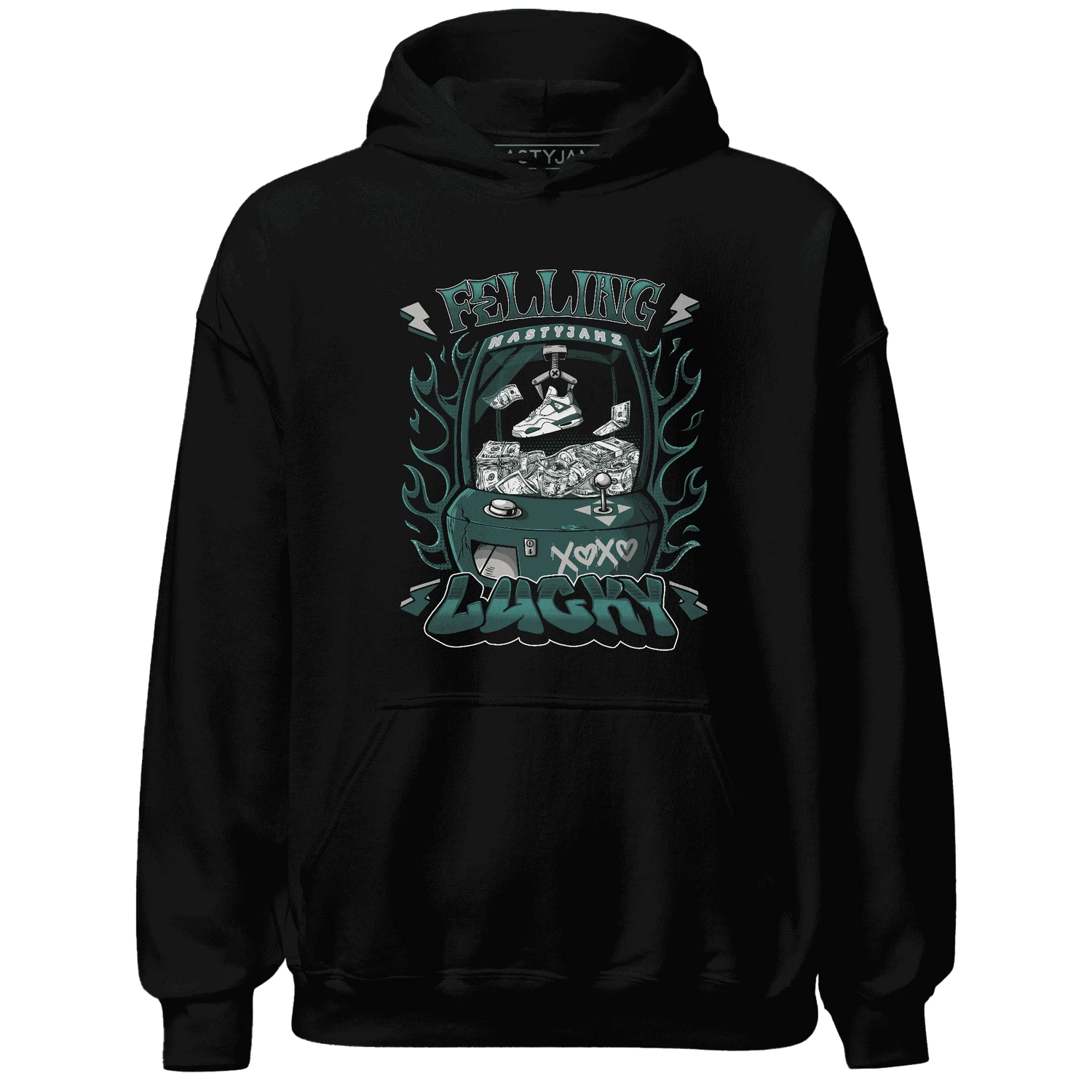 Oxidized-Green-4s-Hoodie-Match-Feeling-Lucky