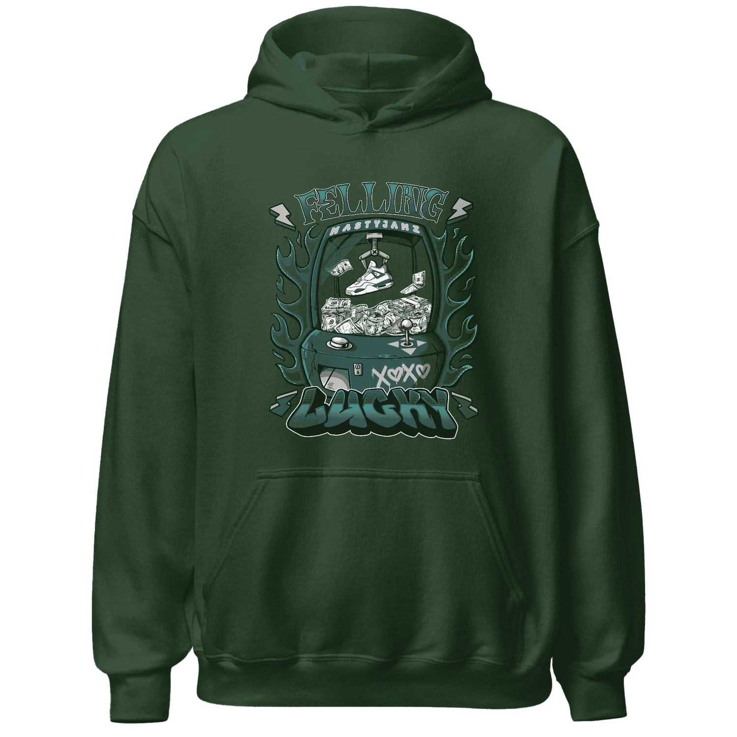 Oxidized-Green-4s-Hoodie-Match-Feeling-Lucky