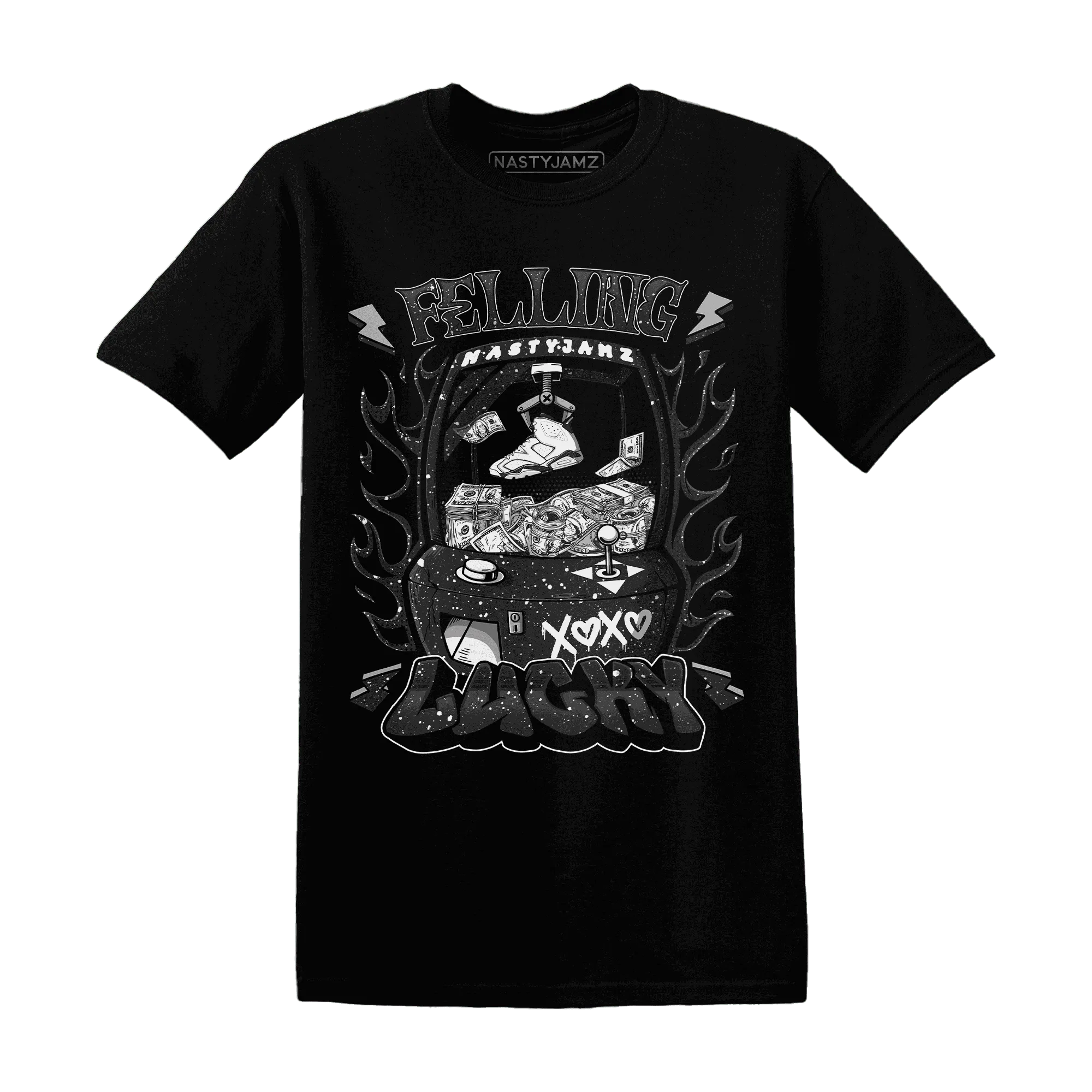 Reverse-Oreo-6s-T-Shirt-Match-Feeling-Lucky