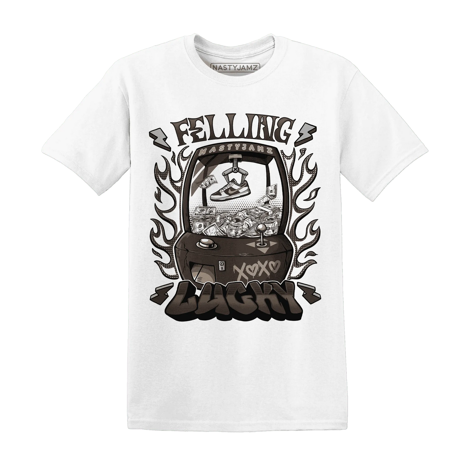 Dunk-Low-Baroque-Brown-T-Shirt-Match-Feeling-Lucky