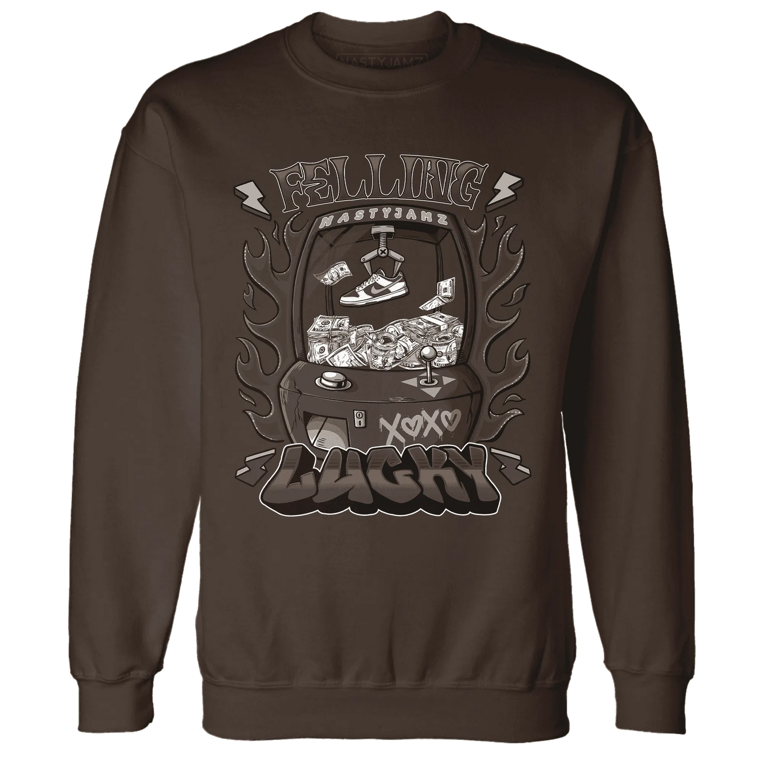 Dunk-Low-Baroque-Brown-Sweatshirt-Match-Feeling-Lucky