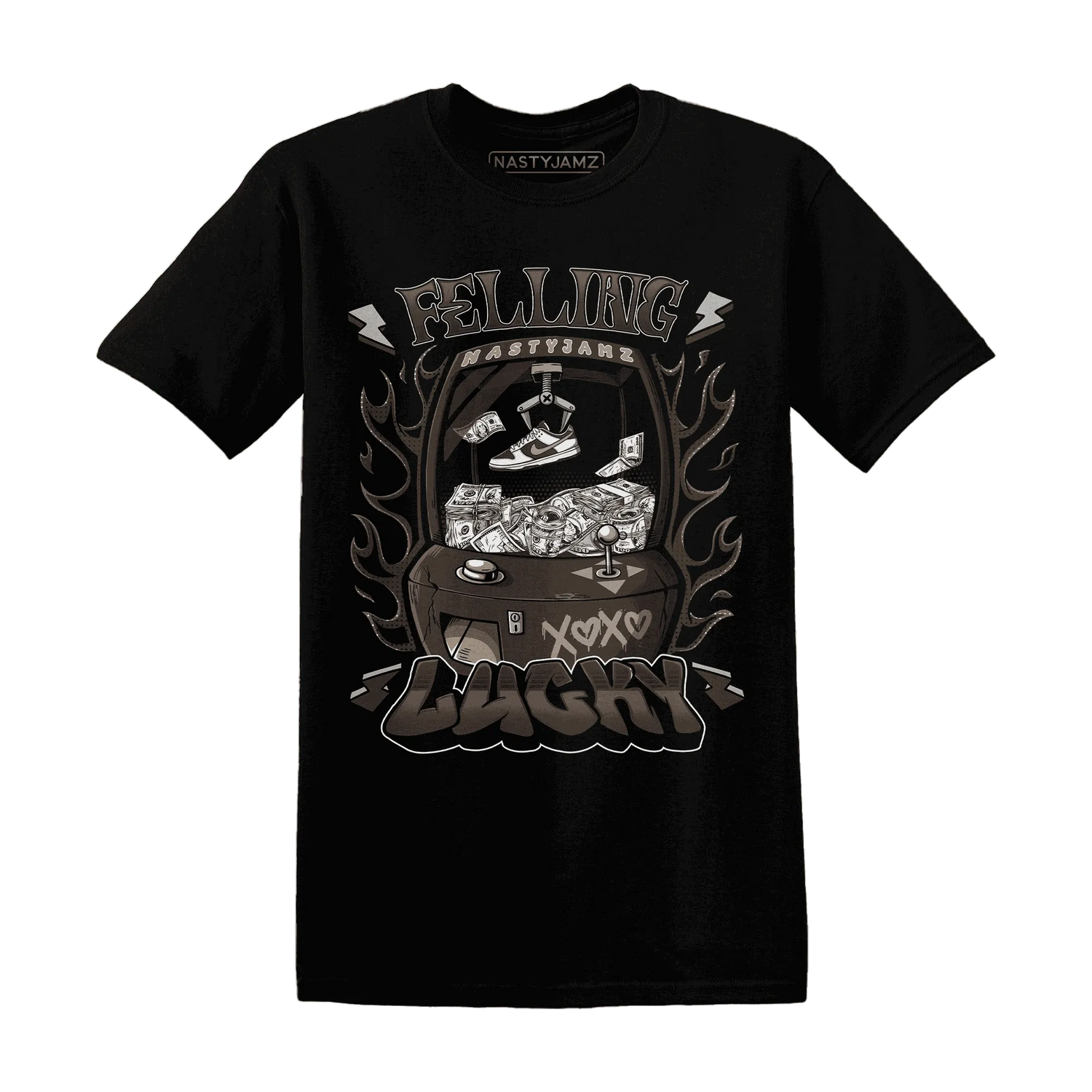 Dunk-Low-Baroque-Brown-T-Shirt-Match-Feeling-Lucky