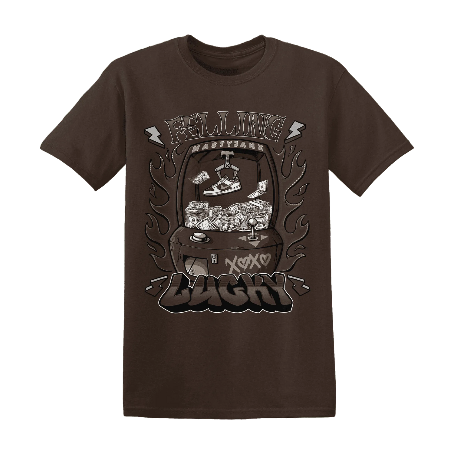 Dunk-Low-Baroque-Brown-T-Shirt-Match-Feeling-Lucky