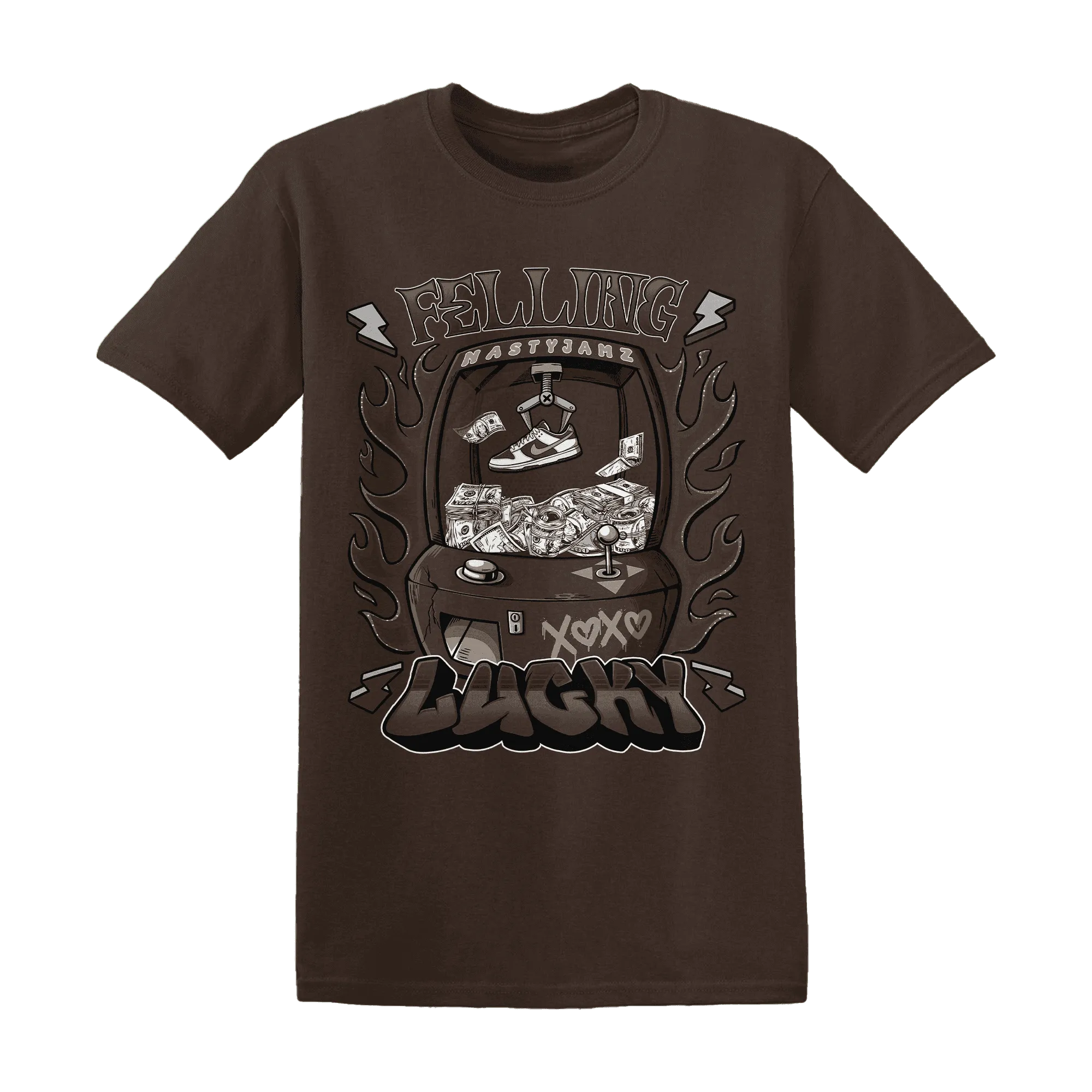 Dunk-Low-Baroque-Brown-T-Shirt-Match-Feeling-Lucky