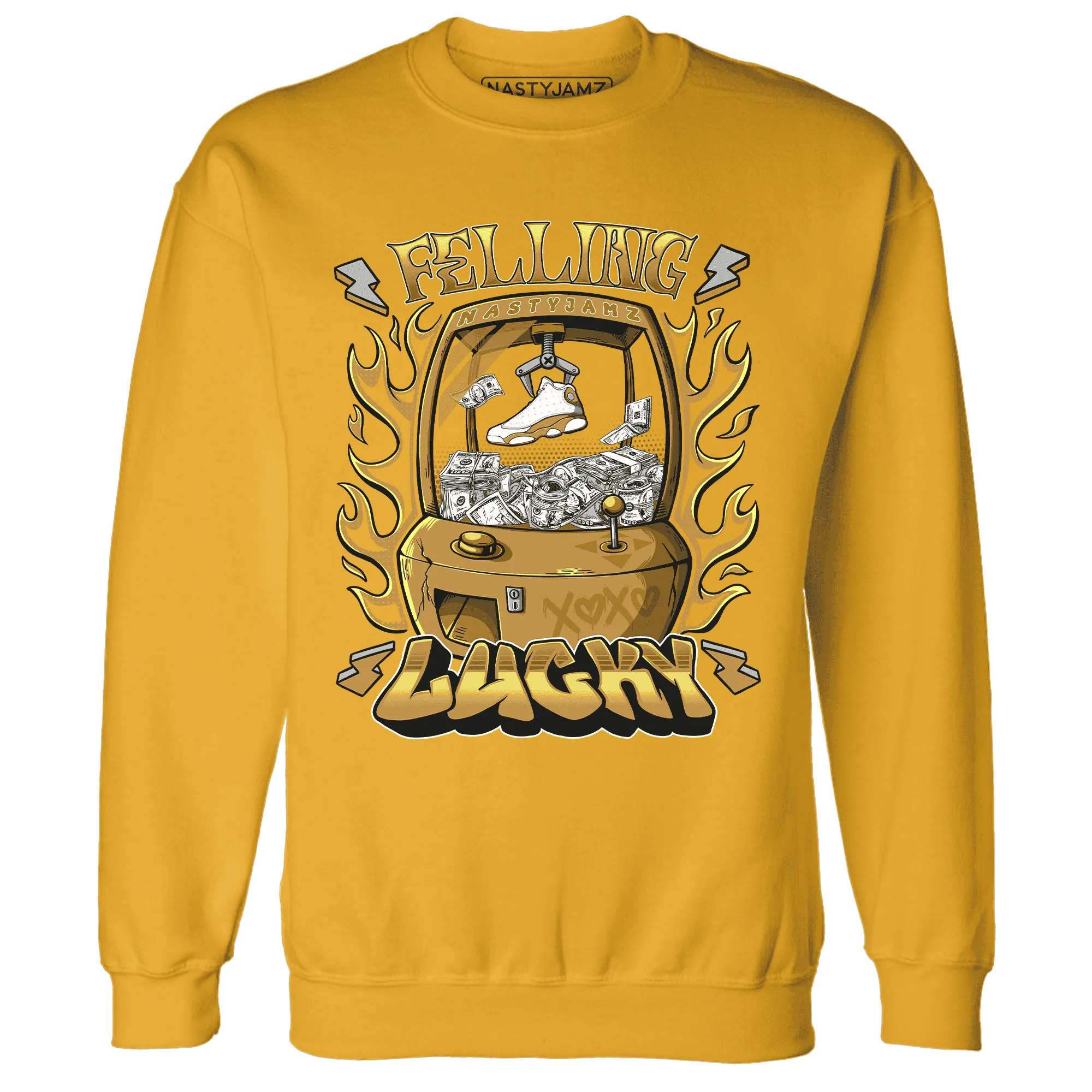 Wheat-13s-Sweatshirt-Match-Feeling-Lucky