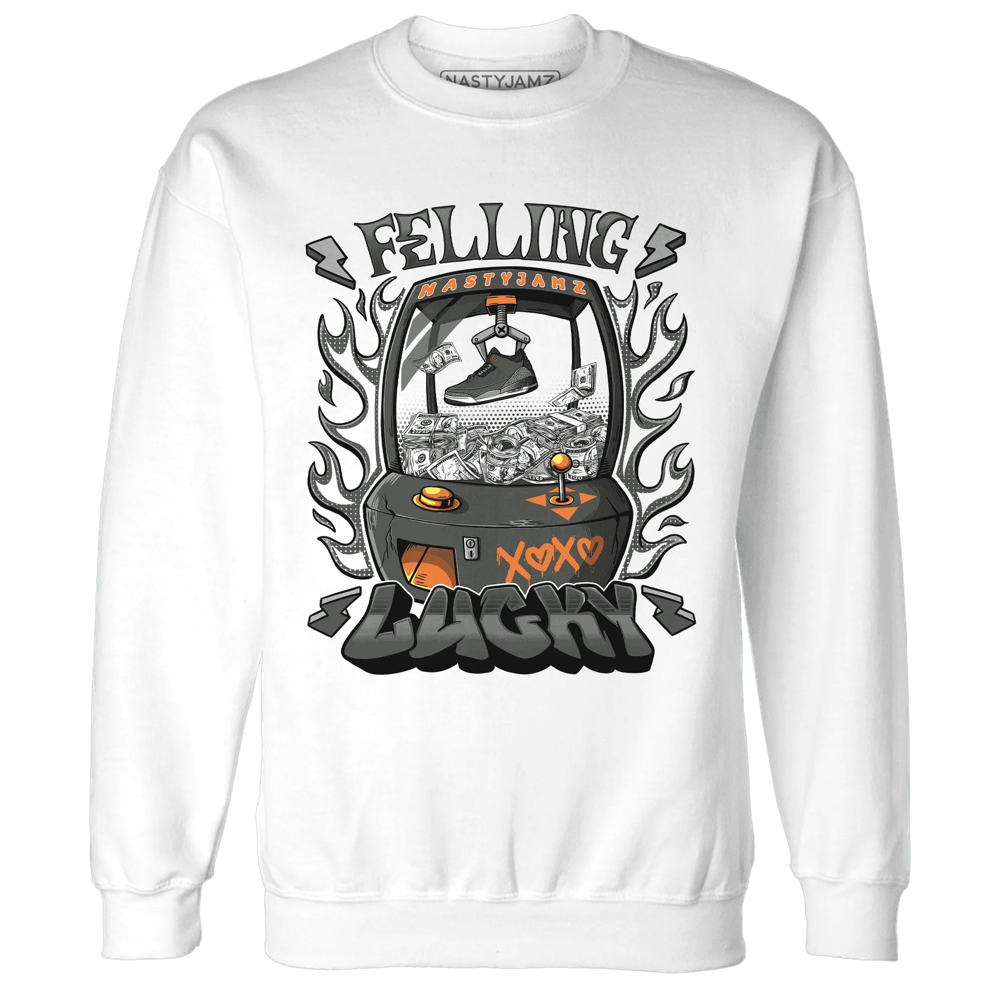 Fear-Pack-3s-Sweatshirt-Match-Feeling-Lucky