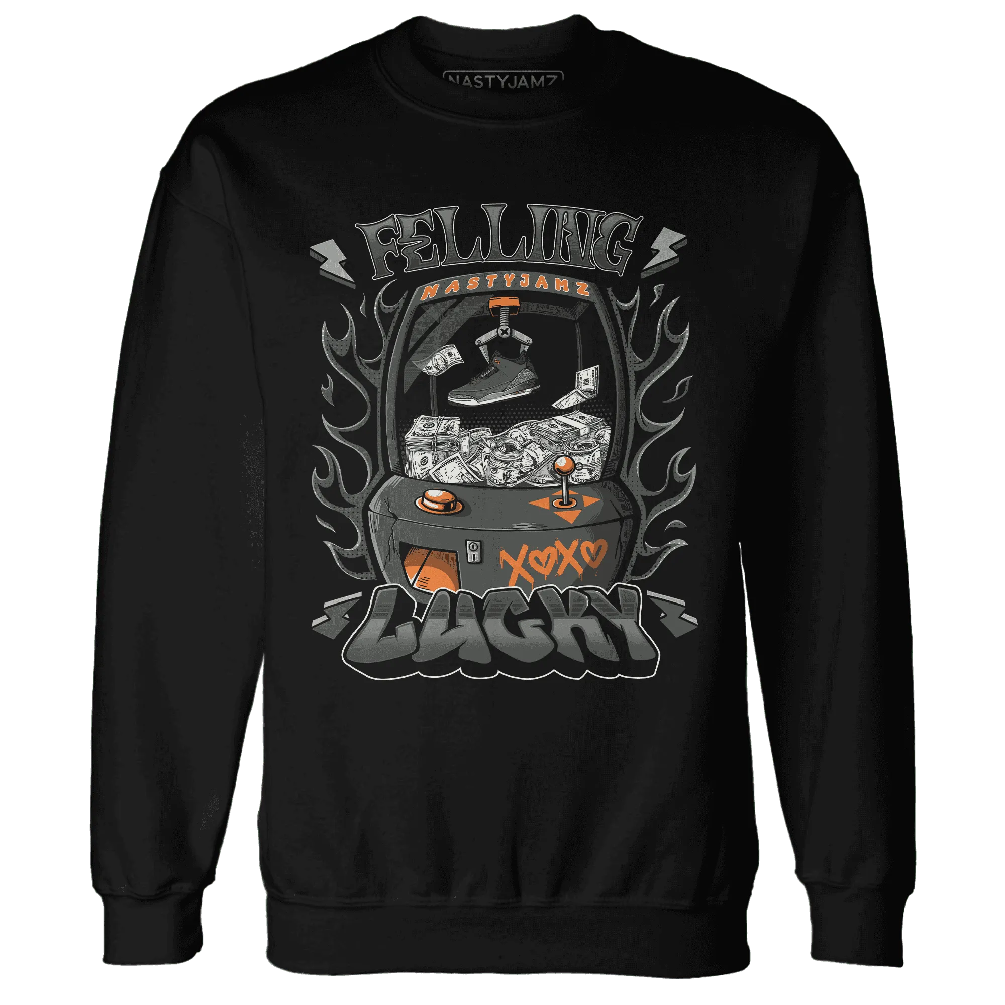 Fear-Pack-3s-Sweatshirt-Match-Feeling-Lucky