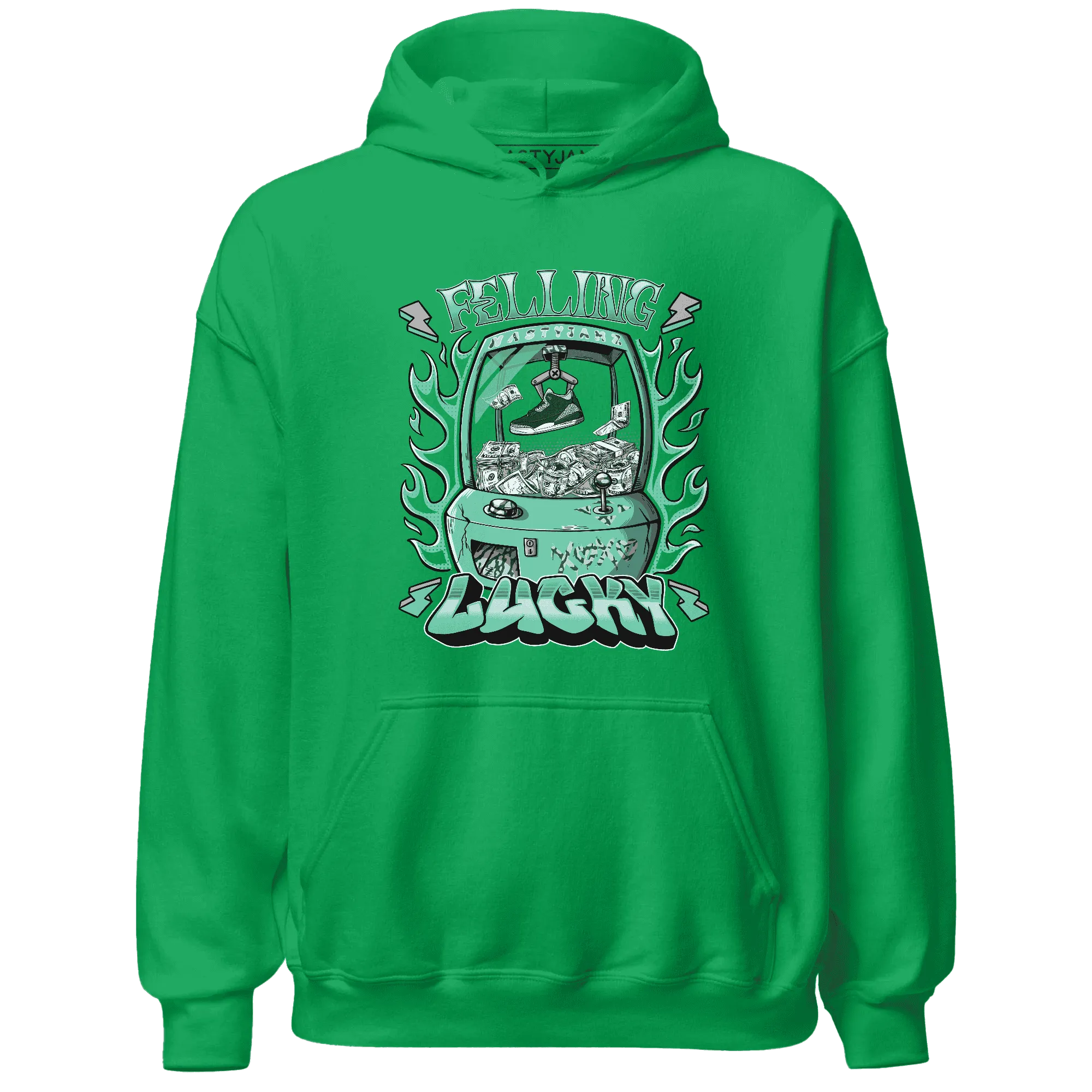 Green-Glow-3s-Hoodie-Match-Feeling-Lucky