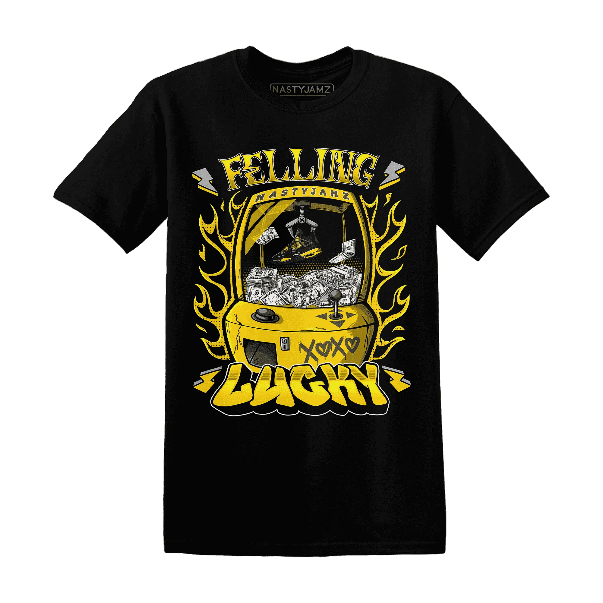 Thunder-4s-T-Shirt-Match-Feeling-Lucky