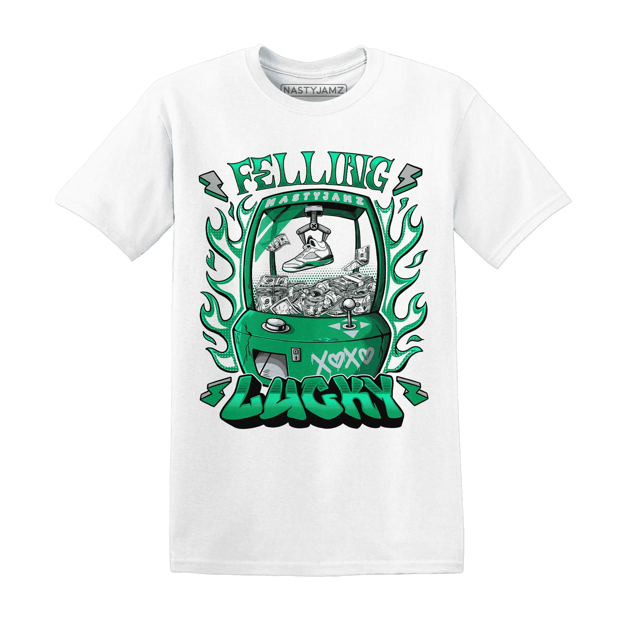 Lucky-Green-5s-T-Shirt-Match-Feeling-Lucky