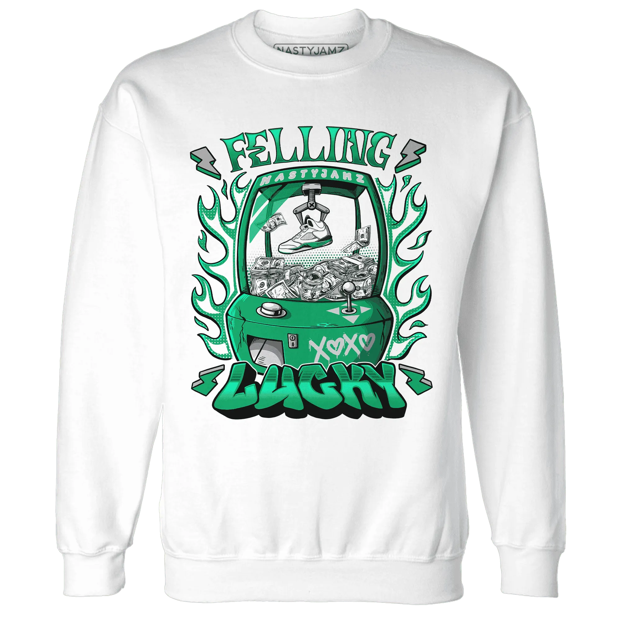 Lucky-Green-5s-Sweatshirt-Match-Feeling-Lucky