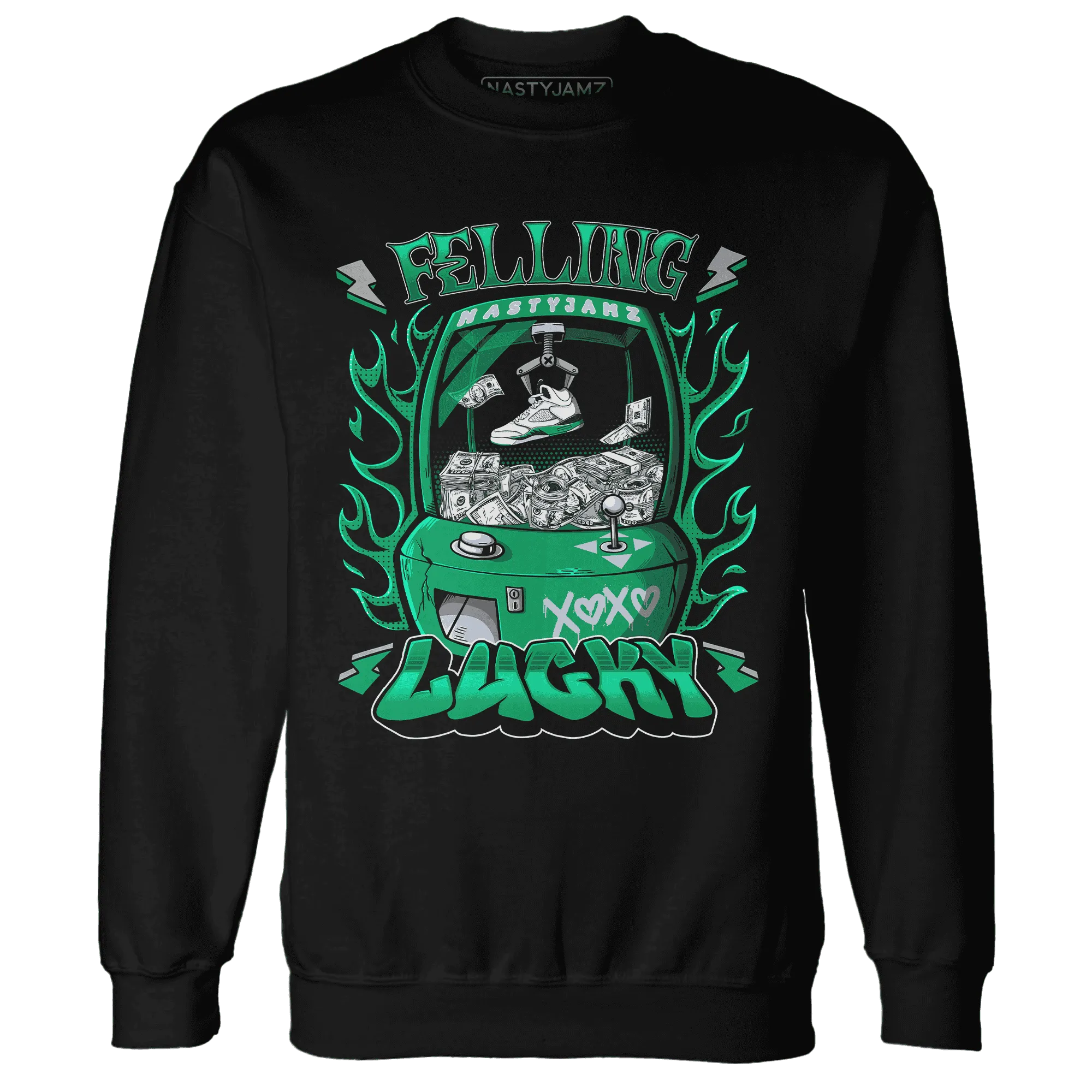 Lucky-Green-5s-Sweatshirt-Match-Feeling-Lucky