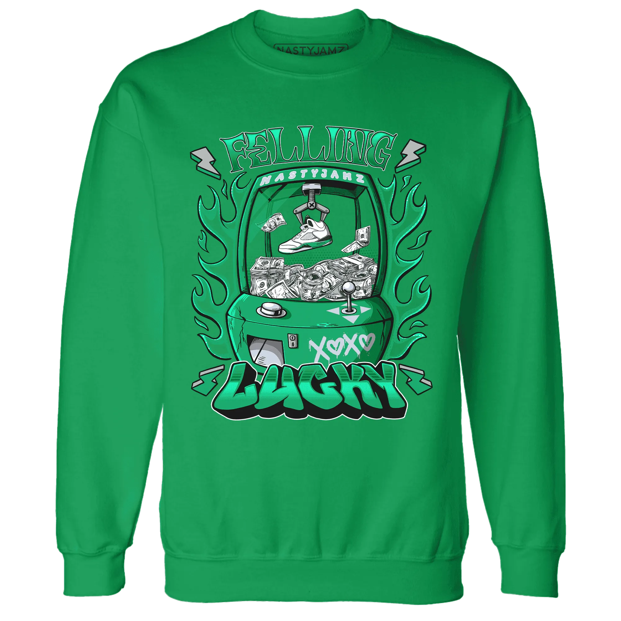 Lucky-Green-5s-Sweatshirt-Match-Feeling-Lucky