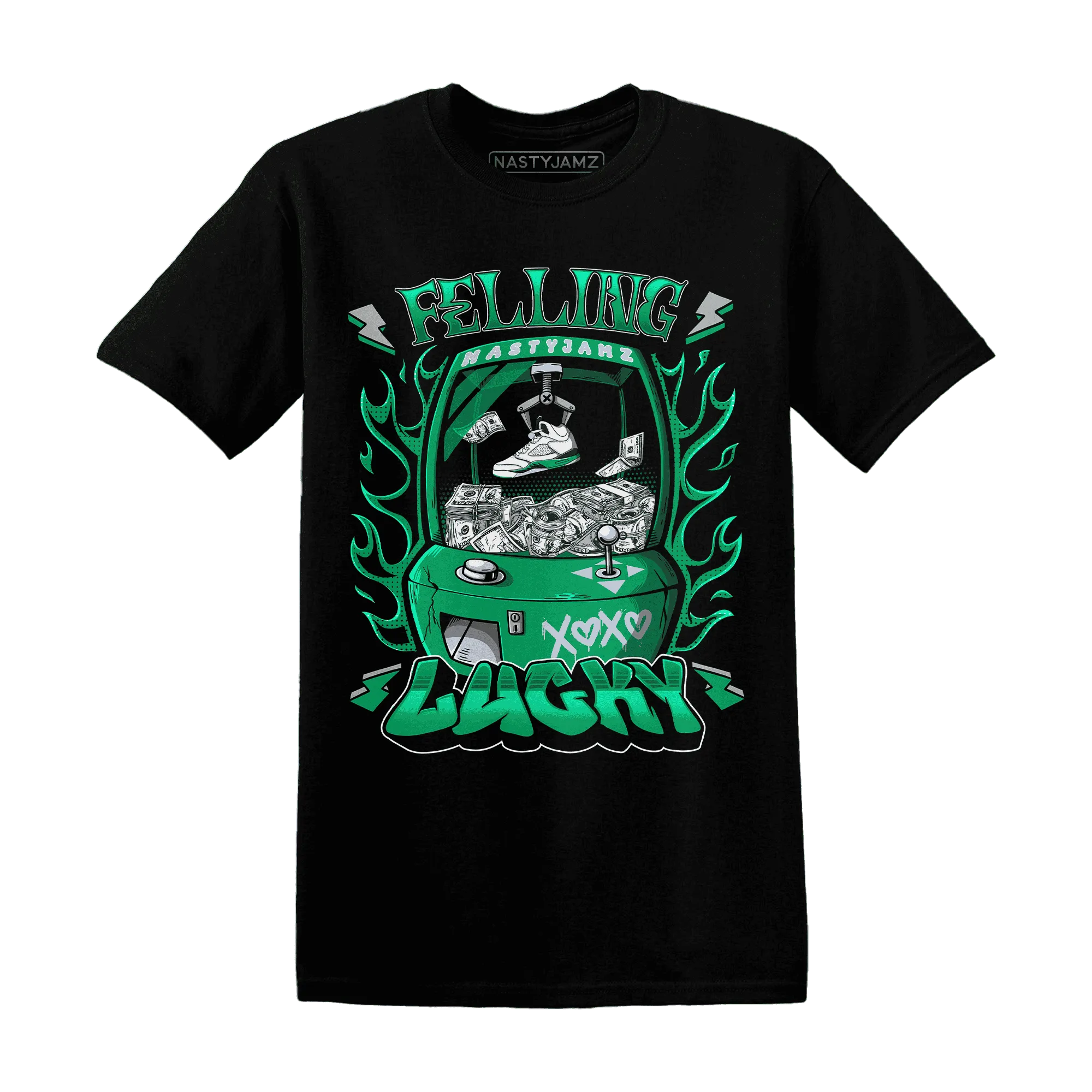 Lucky-Green-5s-T-Shirt-Match-Feeling-Lucky