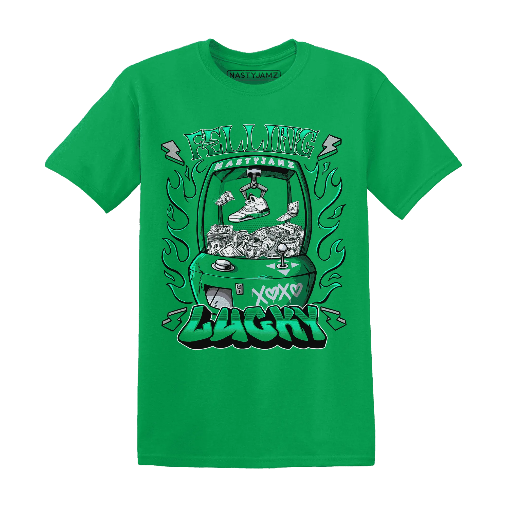 Lucky-Green-5s-T-Shirt-Match-Feeling-Lucky