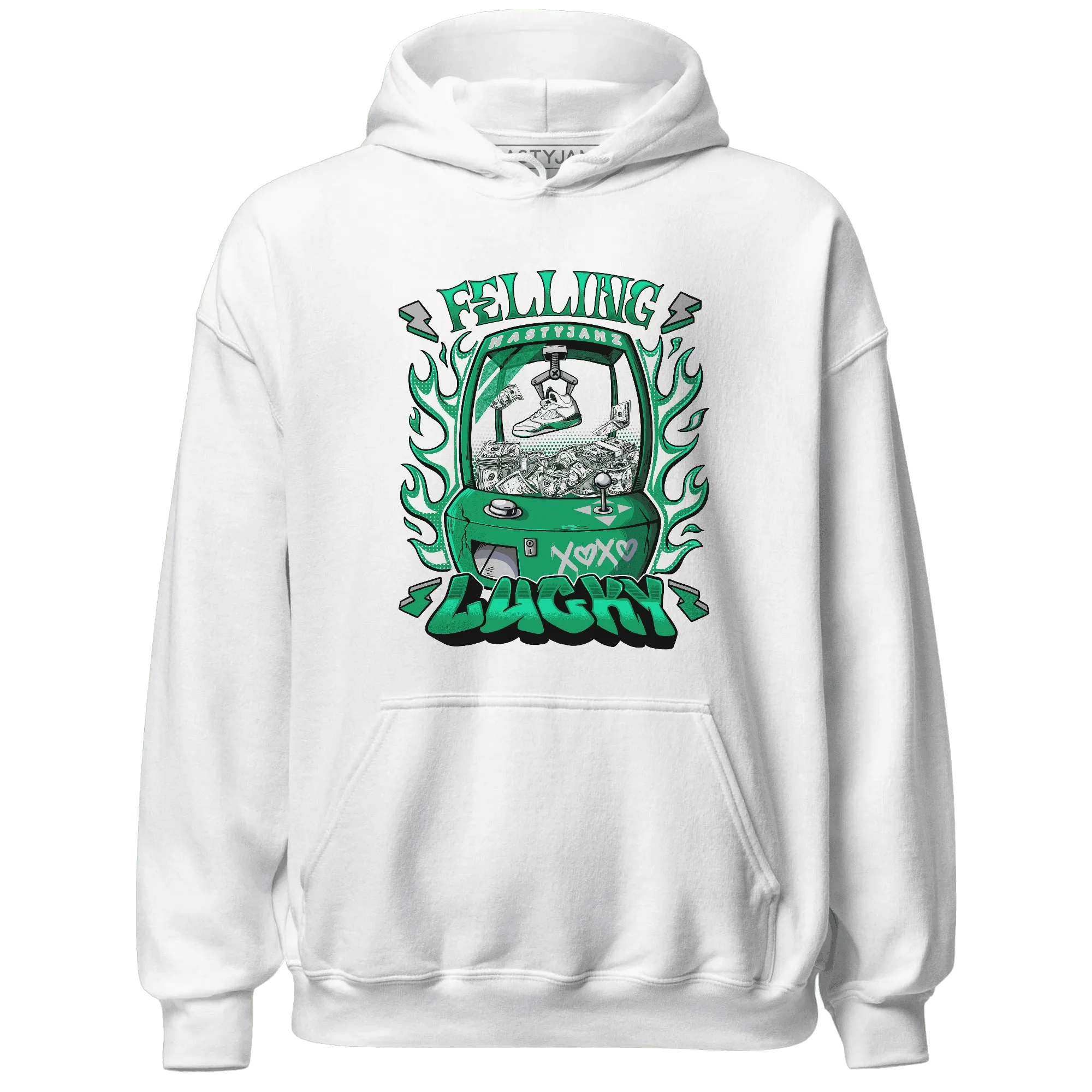 Lucky-Green-5s-Hoodie-Match-Feeling-Lucky