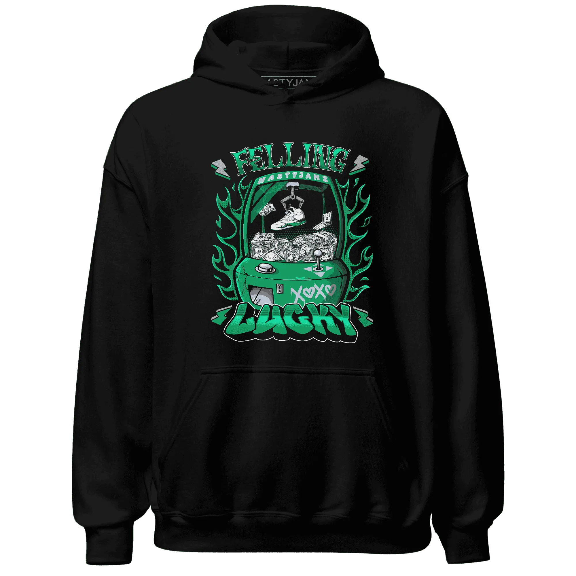 Lucky-Green-5s-Hoodie-Match-Feeling-Lucky