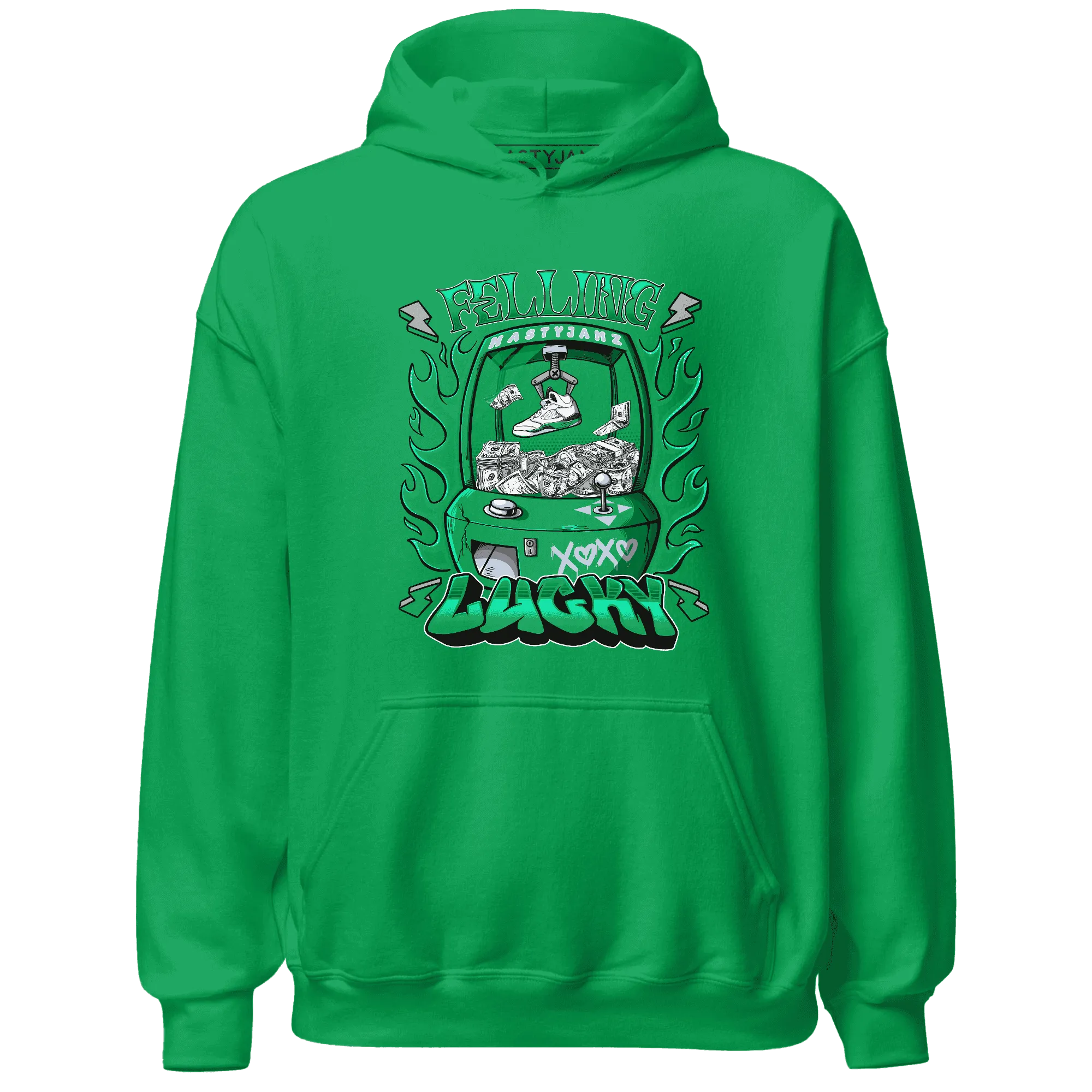 Lucky-Green-5s-Hoodie-Match-Feeling-Lucky