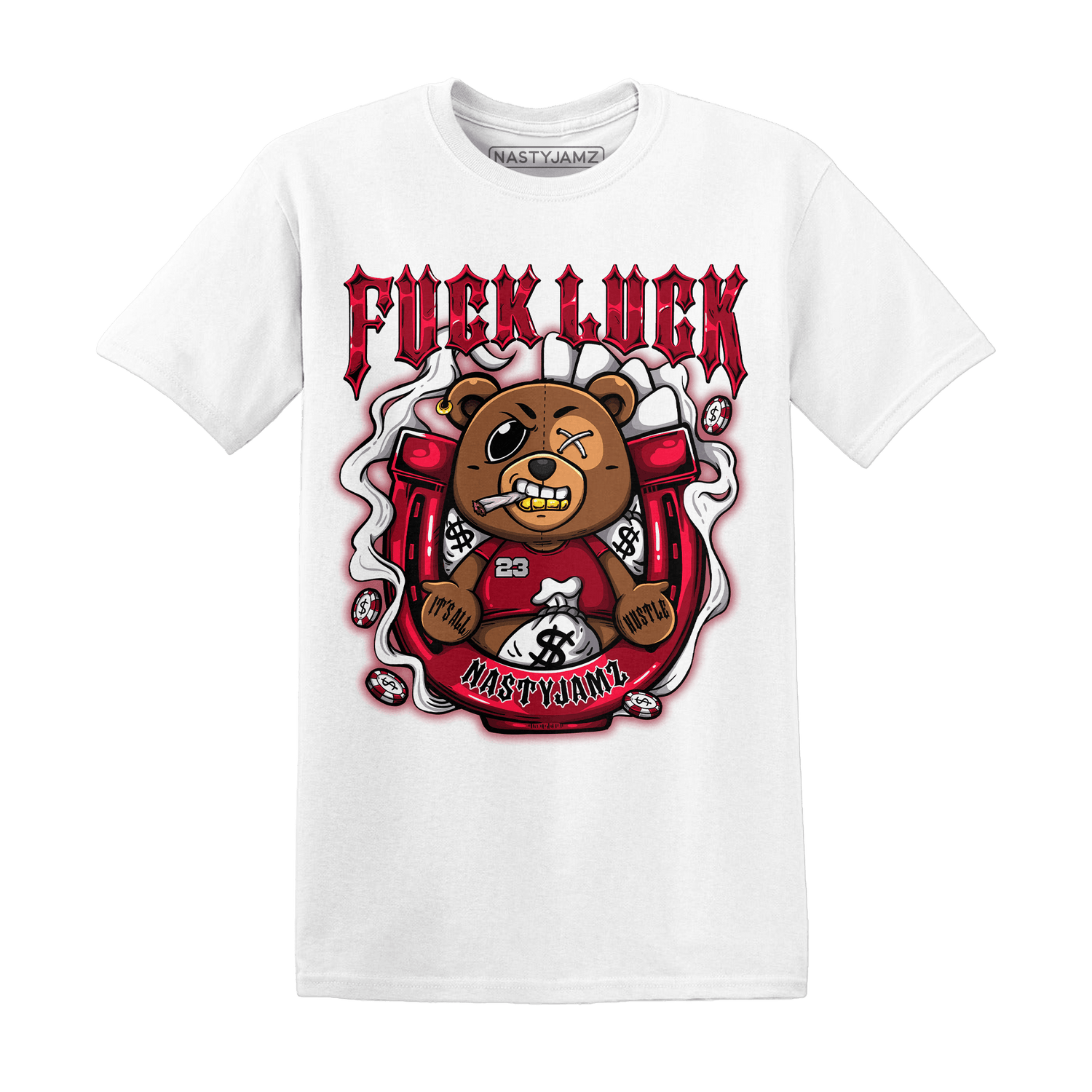 Retro Red Taxi 12s T Shirt Match F Luck BER - NastyJamz