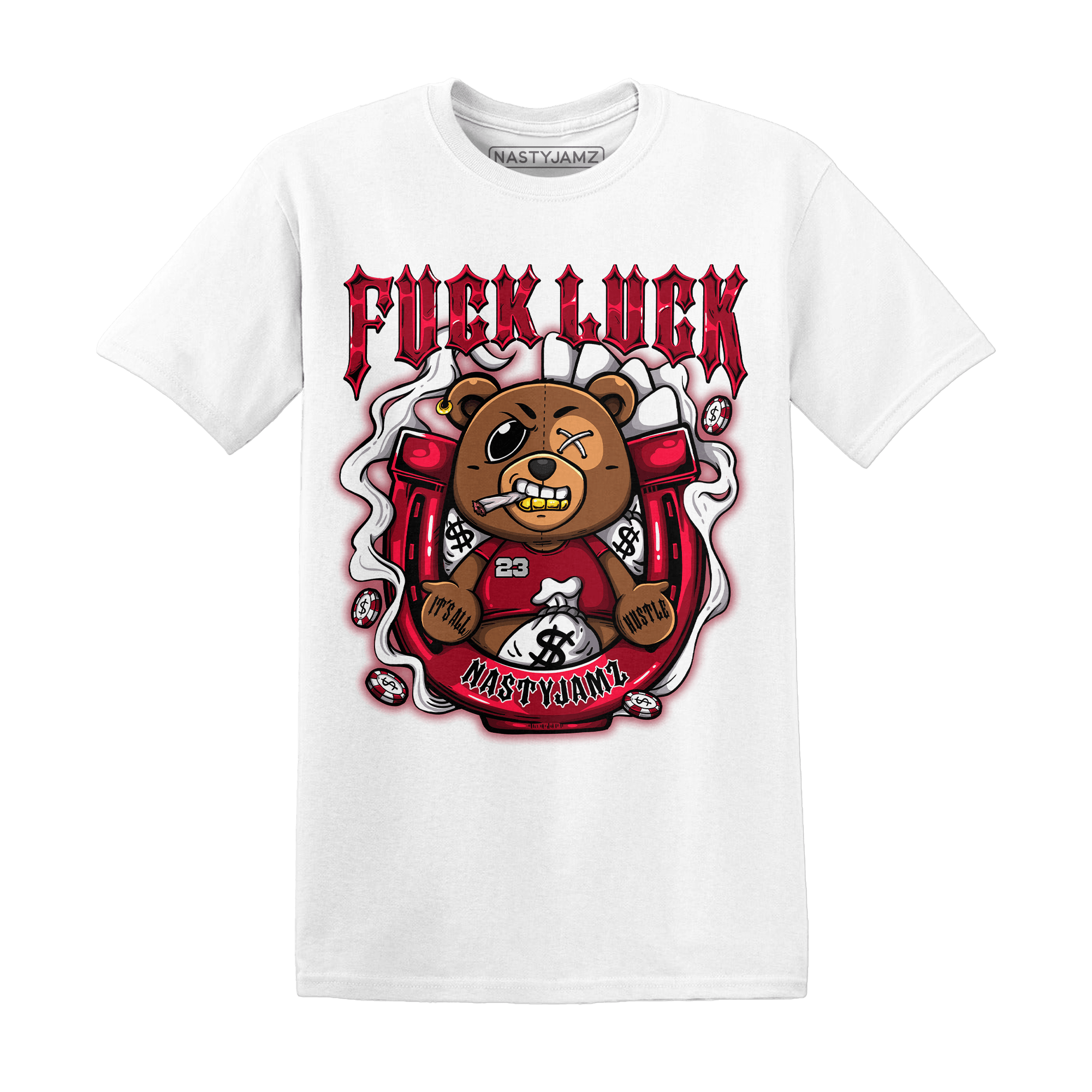 Retro Red Taxi 12s T Shirt Match F Luck BER - NastyJamz