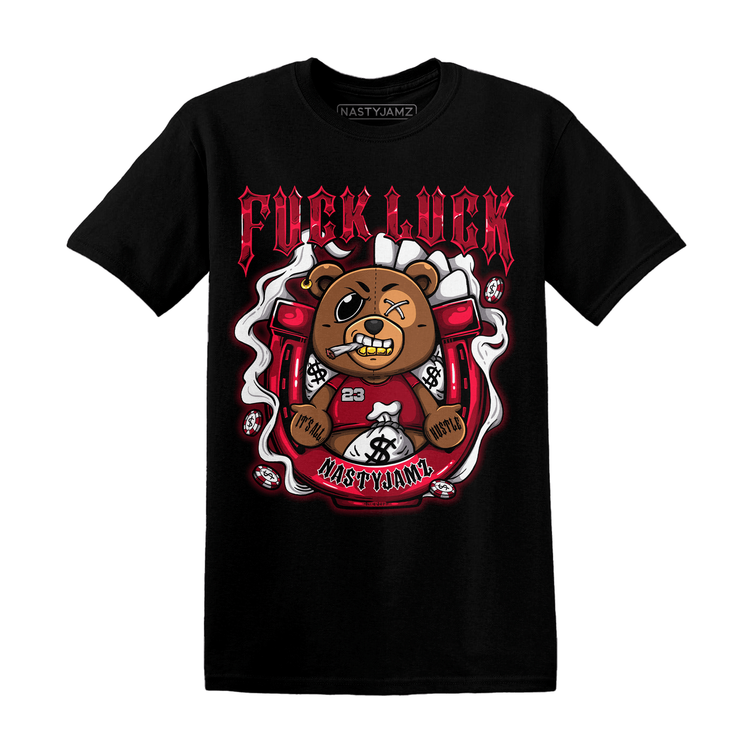 Retro Red Taxi 12s T Shirt Match F Luck BER - NastyJamz