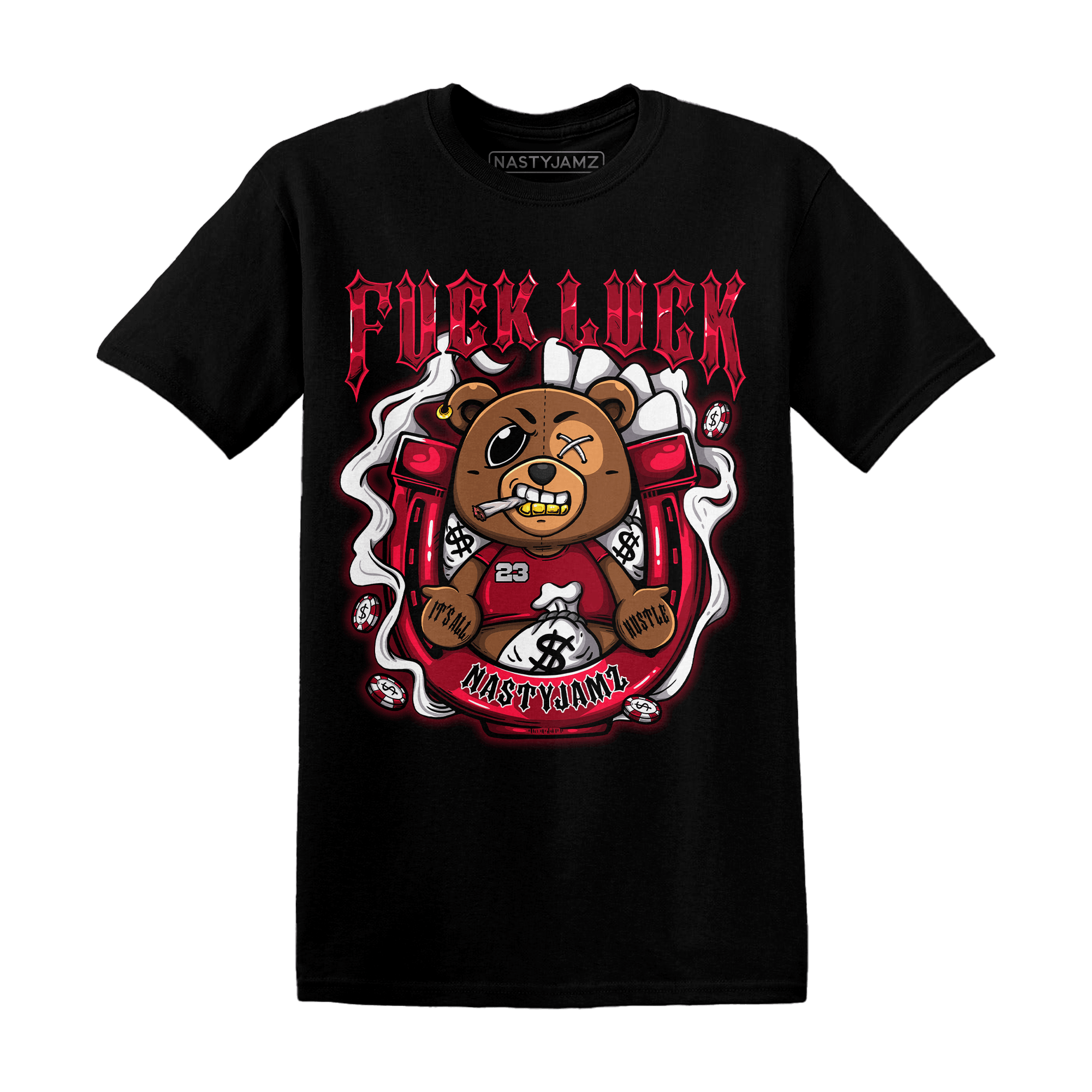 Retro Red Taxi 12s T Shirt Match F Luck BER - NastyJamz