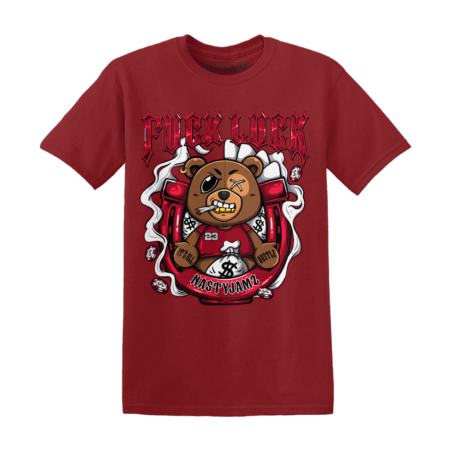 Retro Red Taxi 12s T Shirt Match F Luck BER - NastyJamz